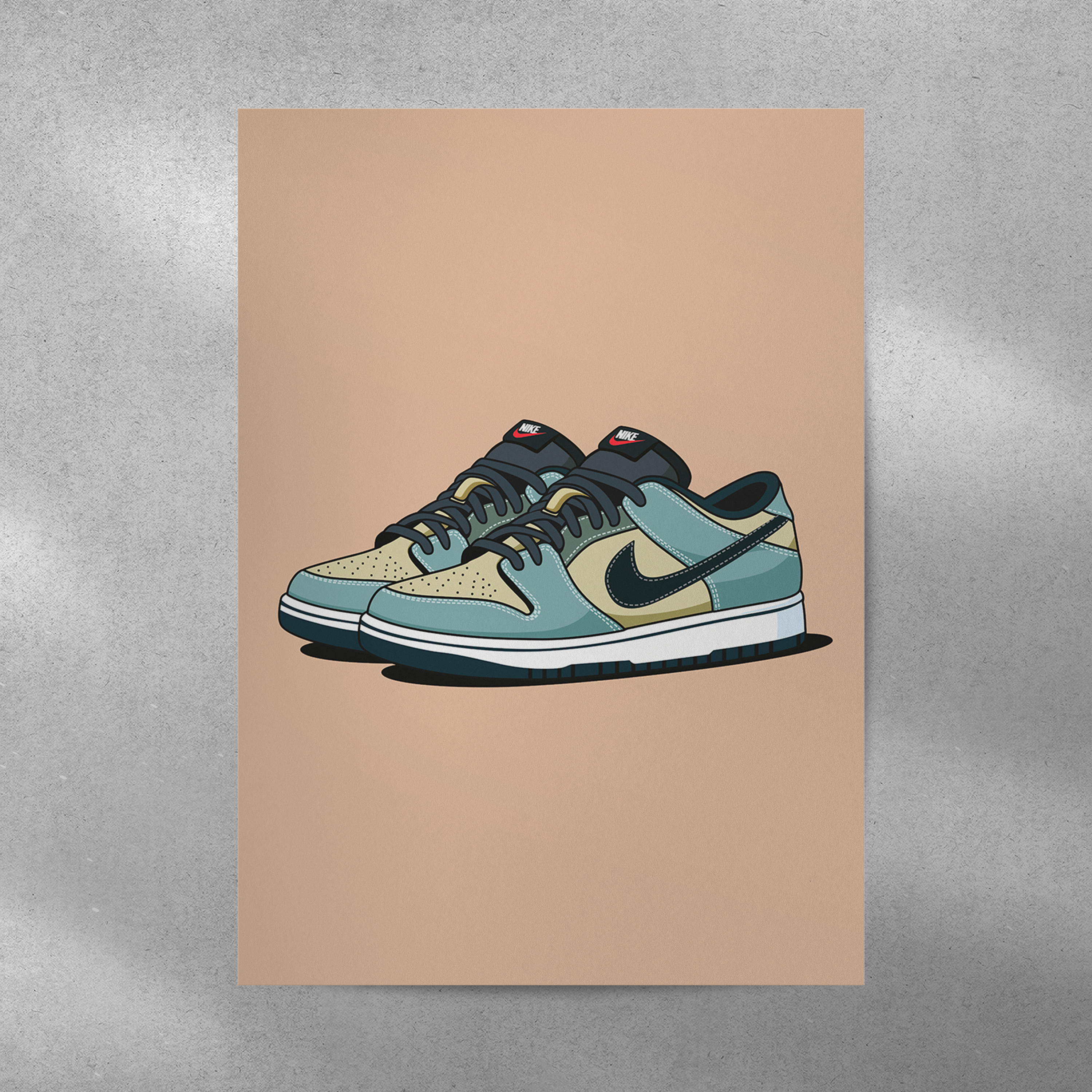 Affiche Dunk Low Beige