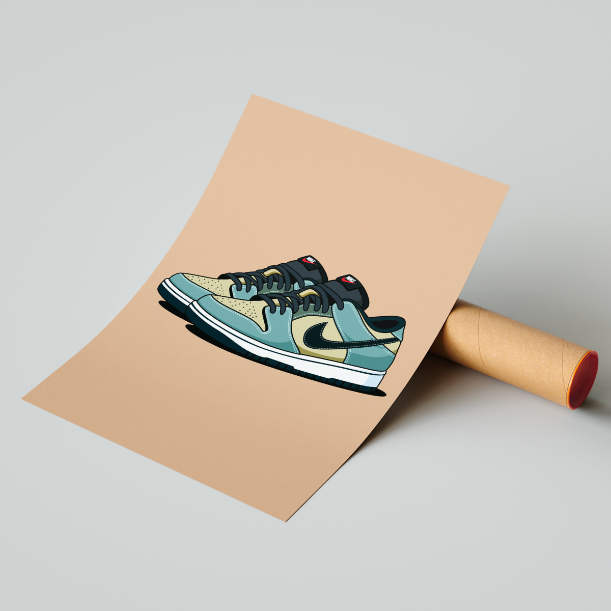 Affiche Dunk Low Beige