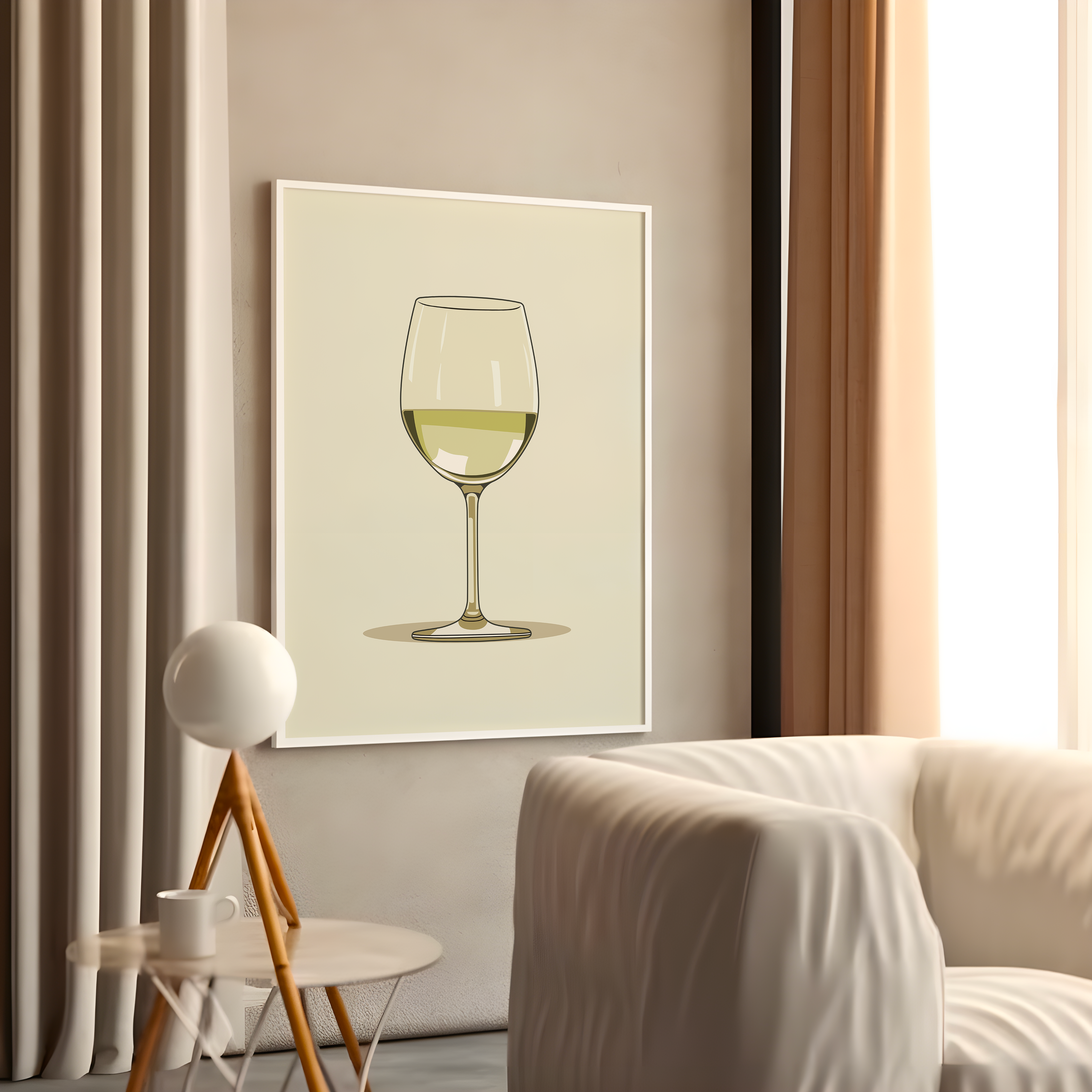 Affiche Vin Blanc