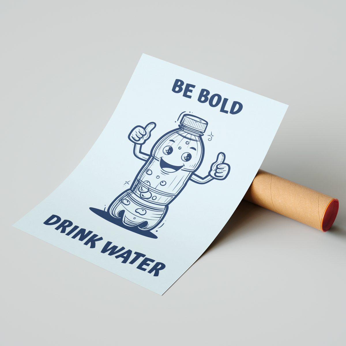 Affiche Be Bold Drink Water