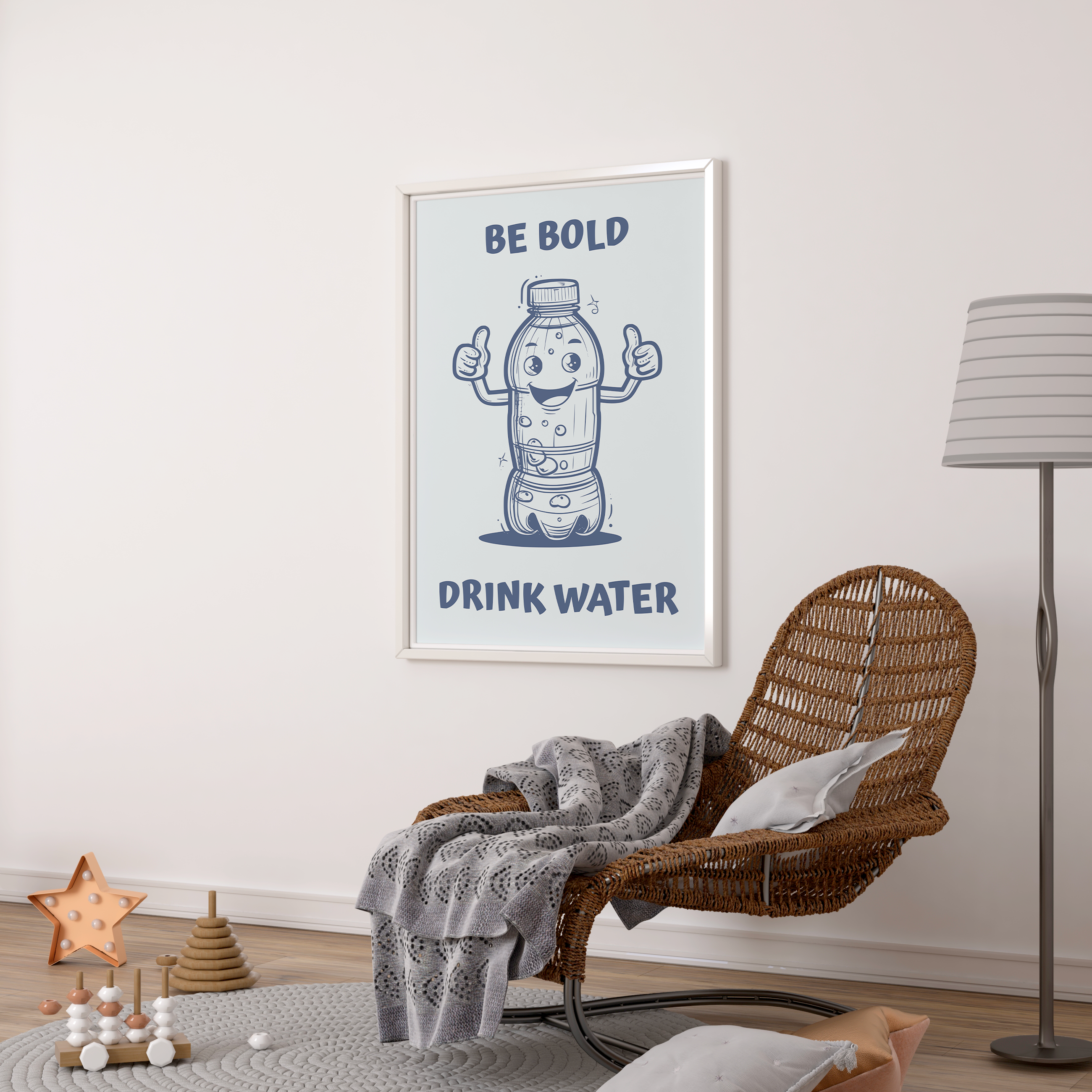 Affiche Be Bold Drink Water