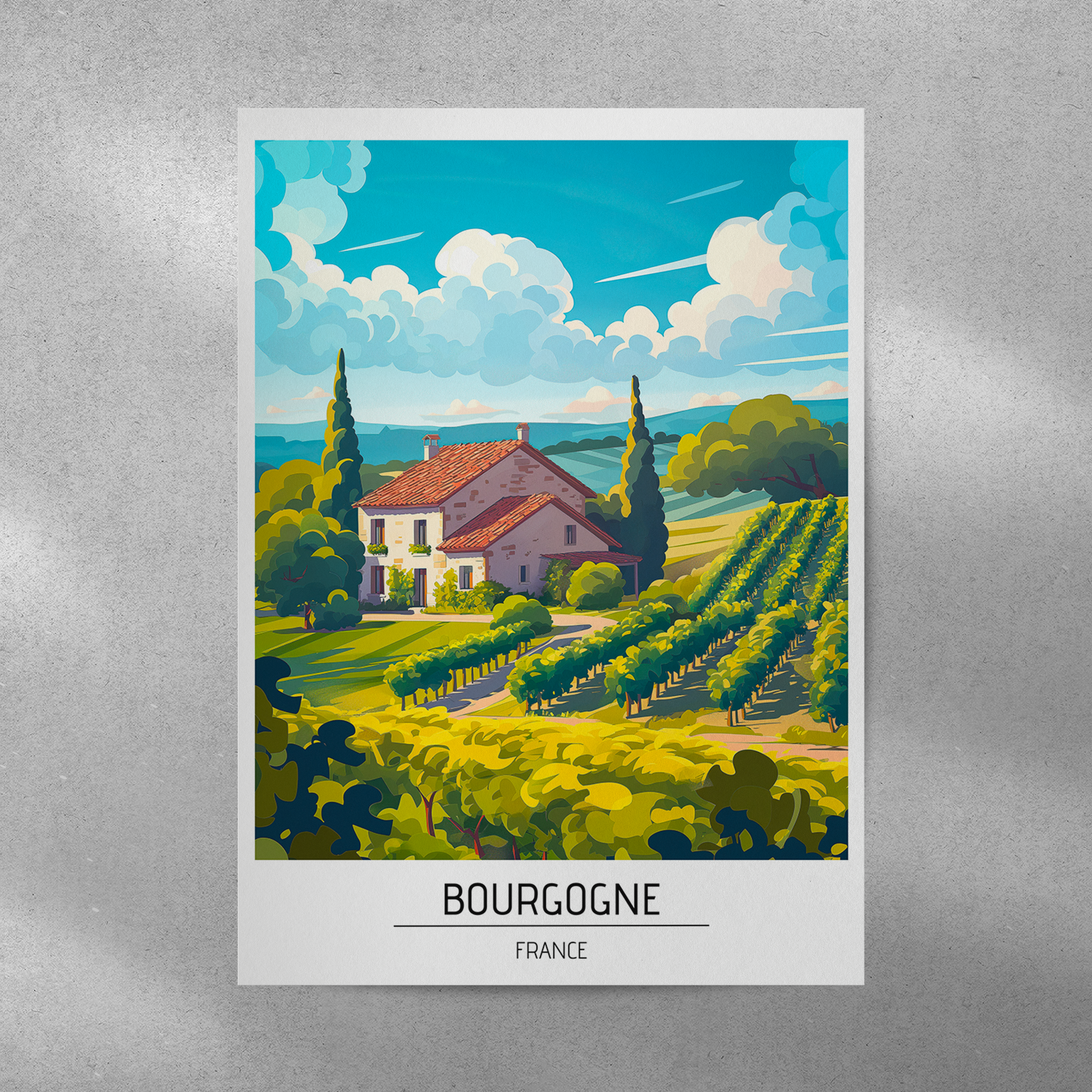 Affiche Bourgogne