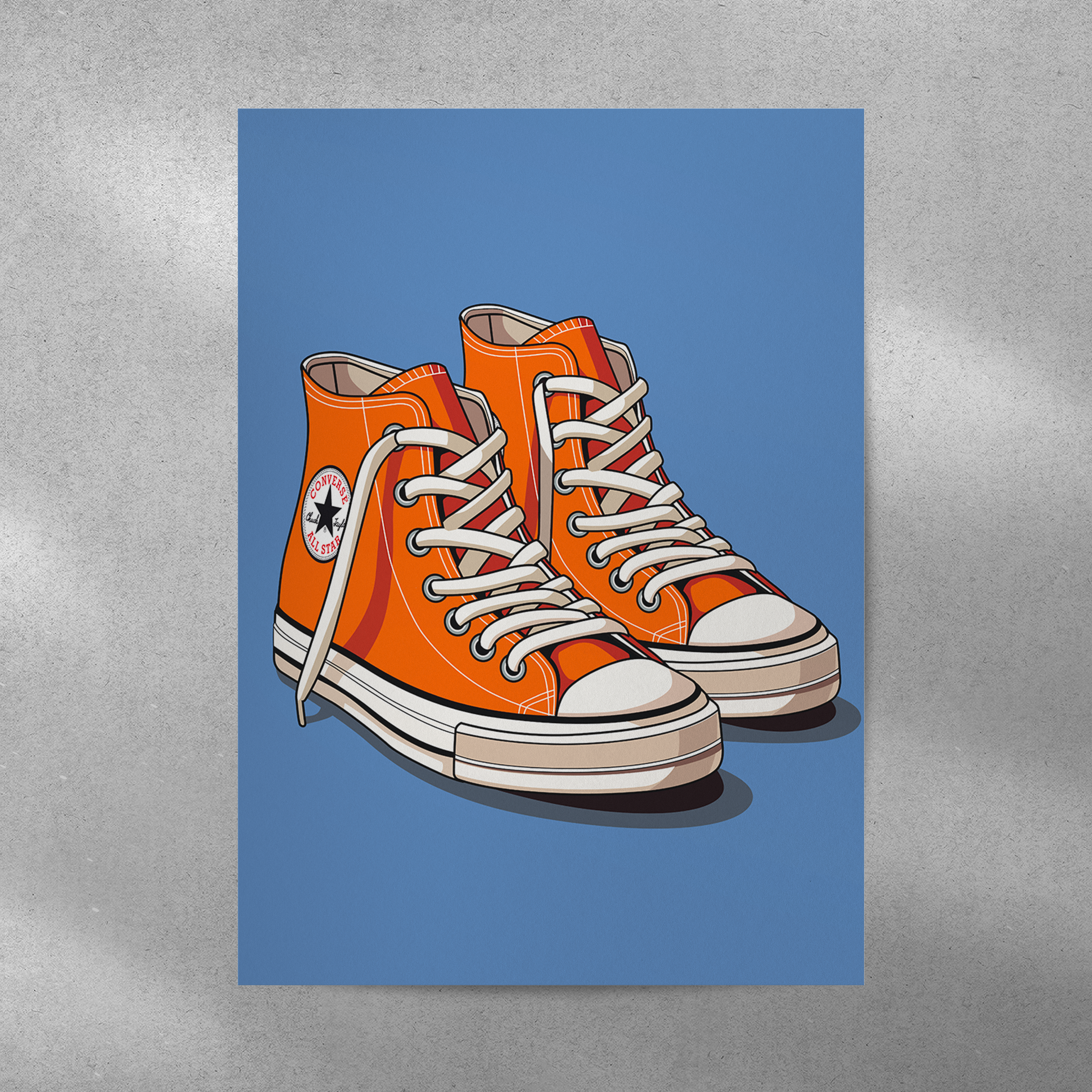 Affiche Converse Orange