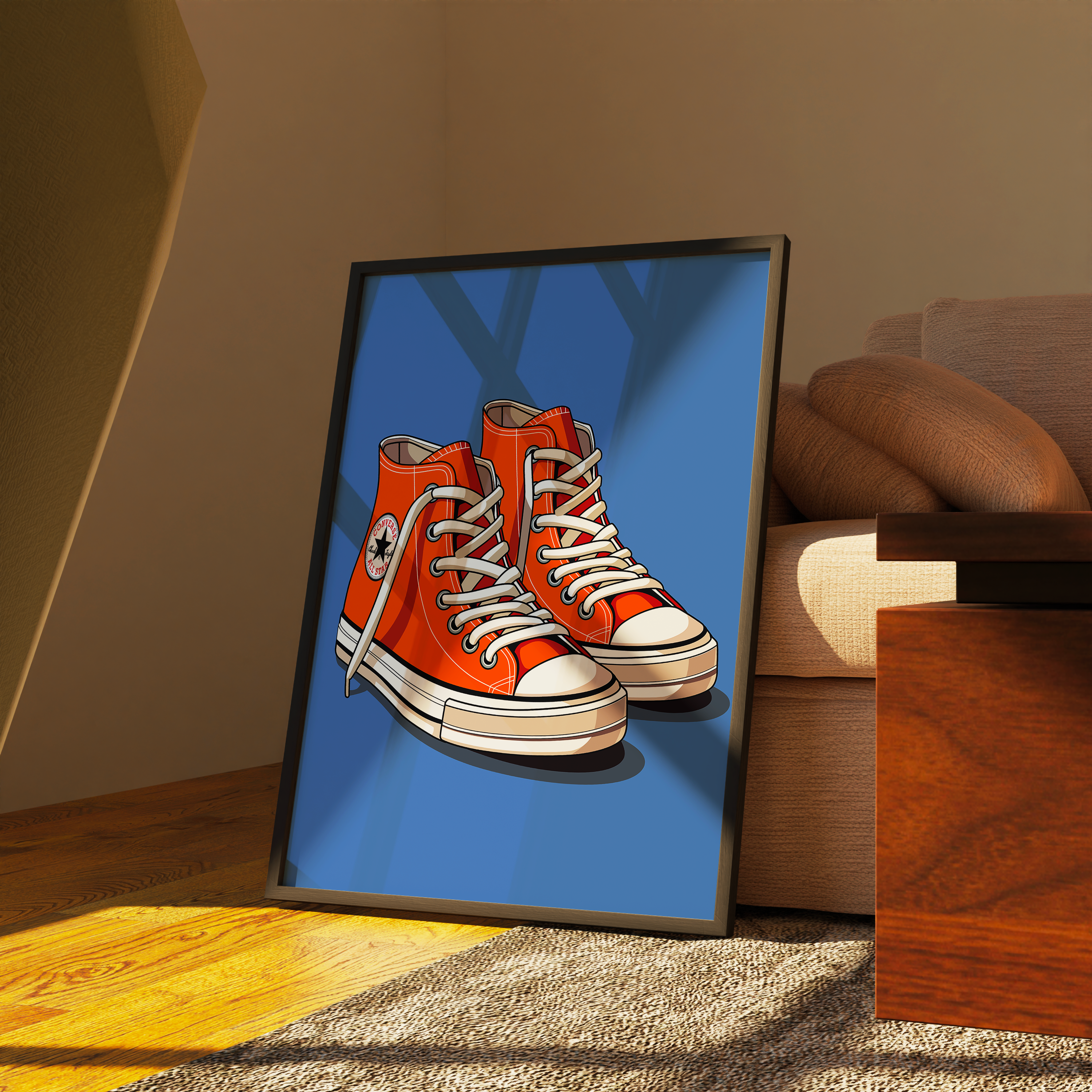Affiche Converse Orange