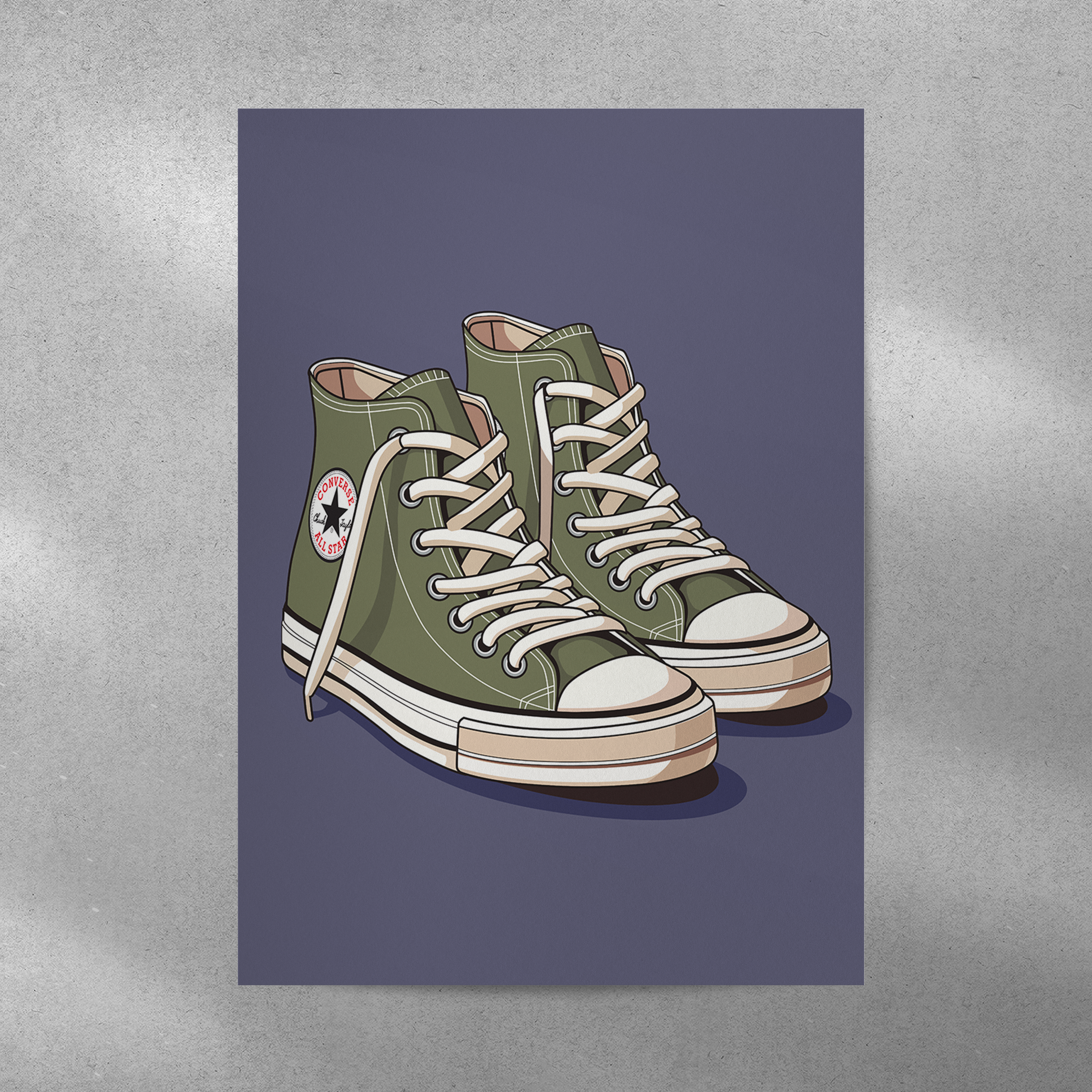 Affiche Converse Vert