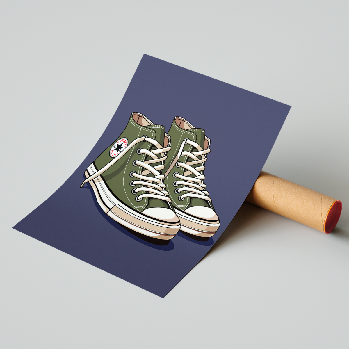 Affiche Converse Vert