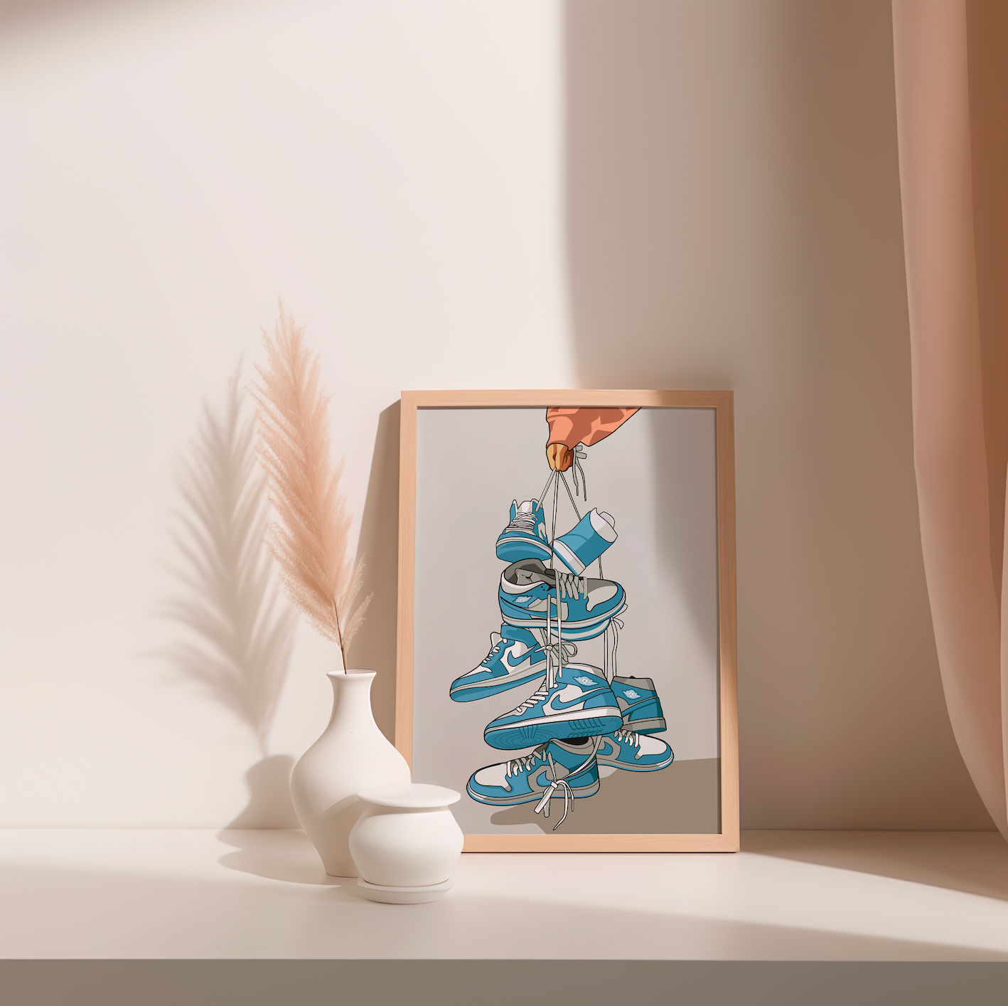 Affiche Jordan 1 Bleu