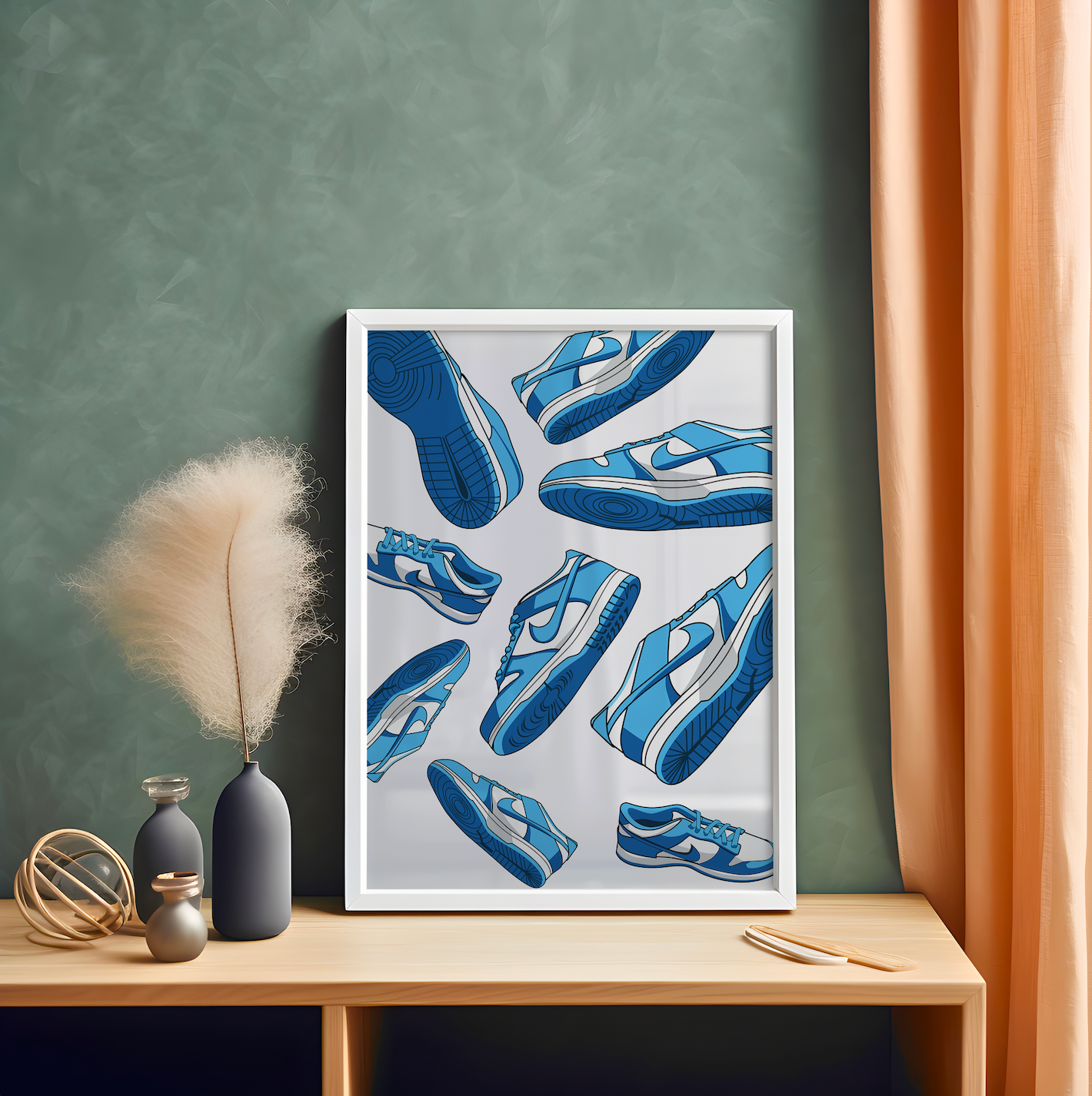 Affiche Dunk Low Bleu