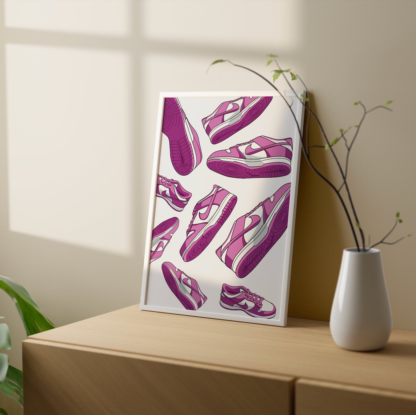 Affiche Dunk Low Rose