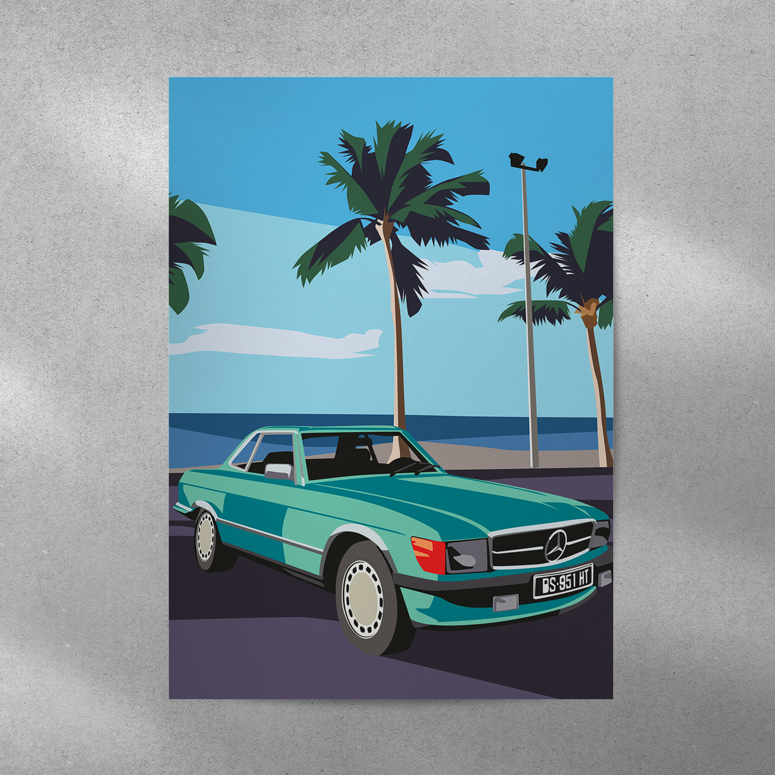 Affiche Mercedes Holidays