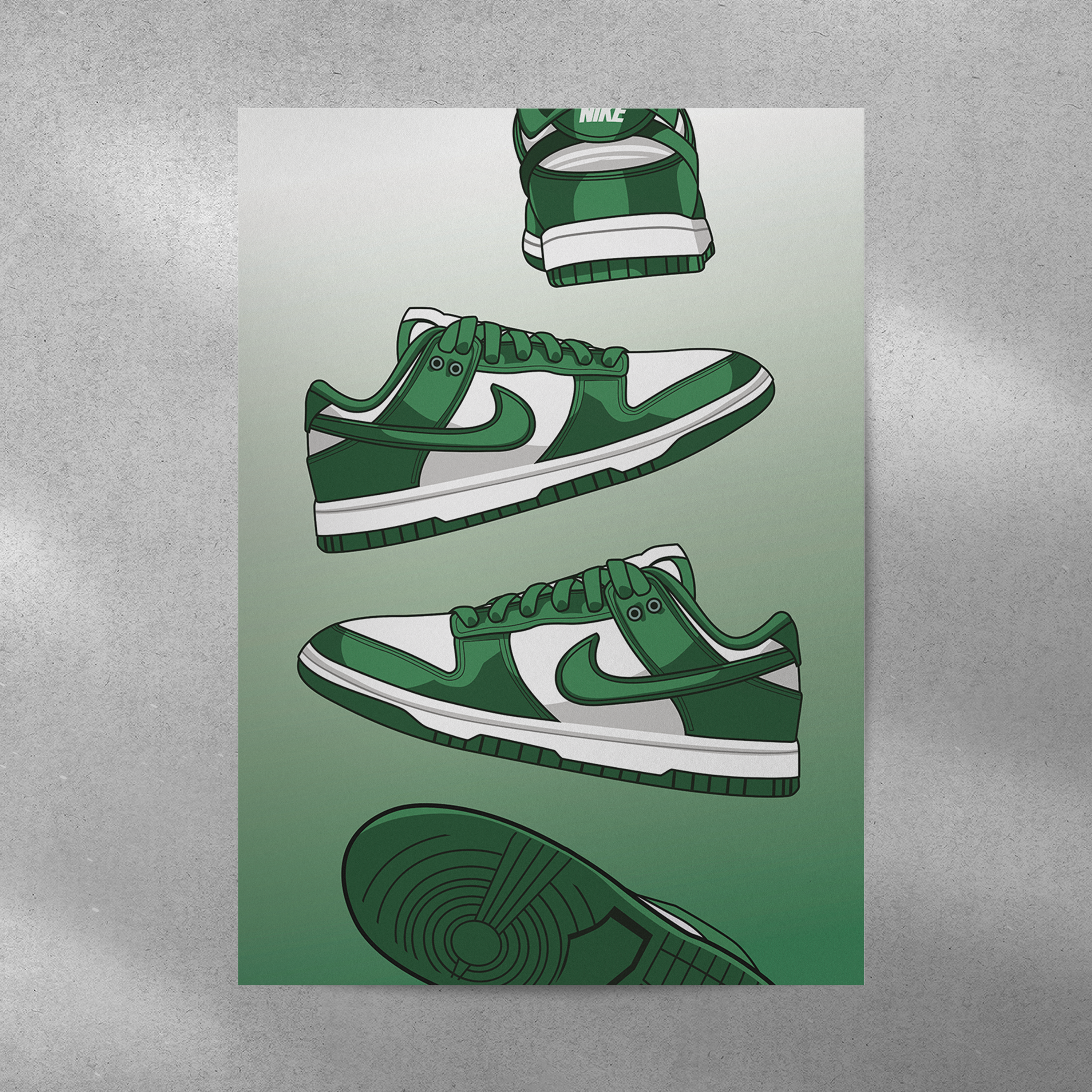 Affiche Dunk Low Verte 1
