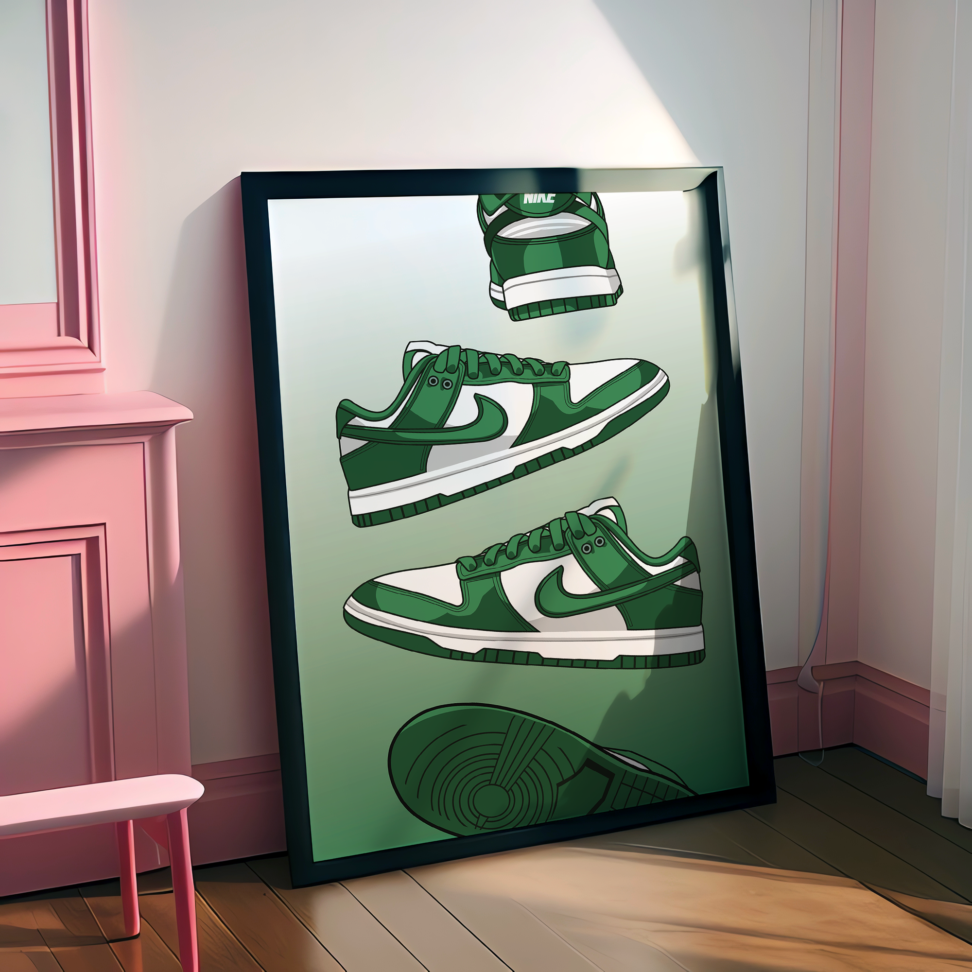 Affiche Dunk Low Verte 1