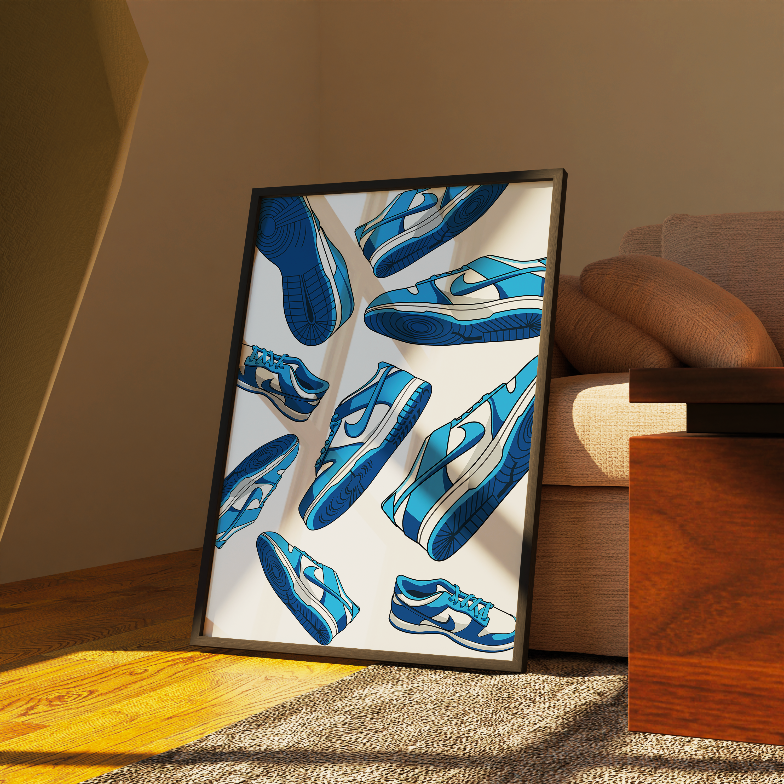 Affiche Dunk Low Bleu