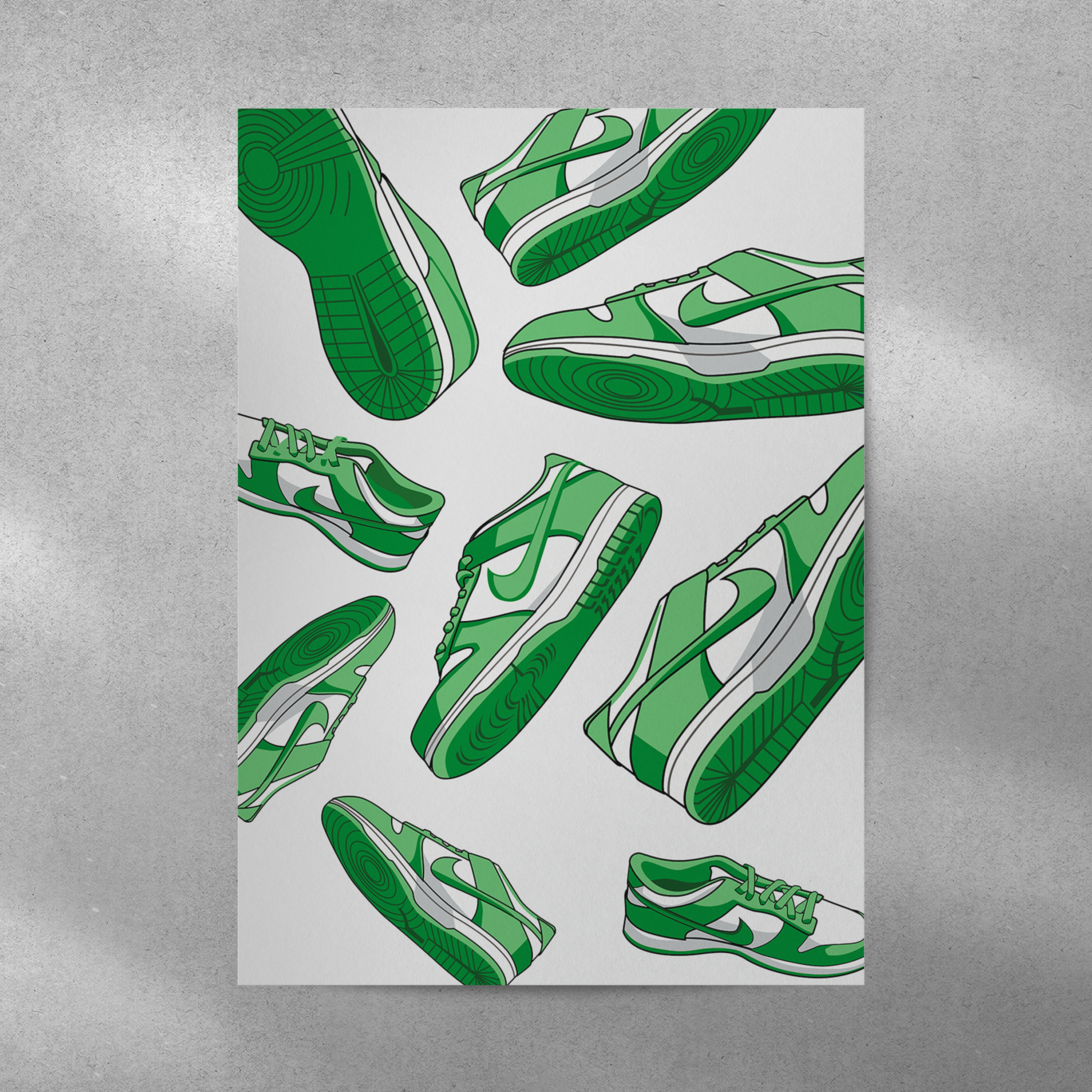 Affiche Dunk Low Vert