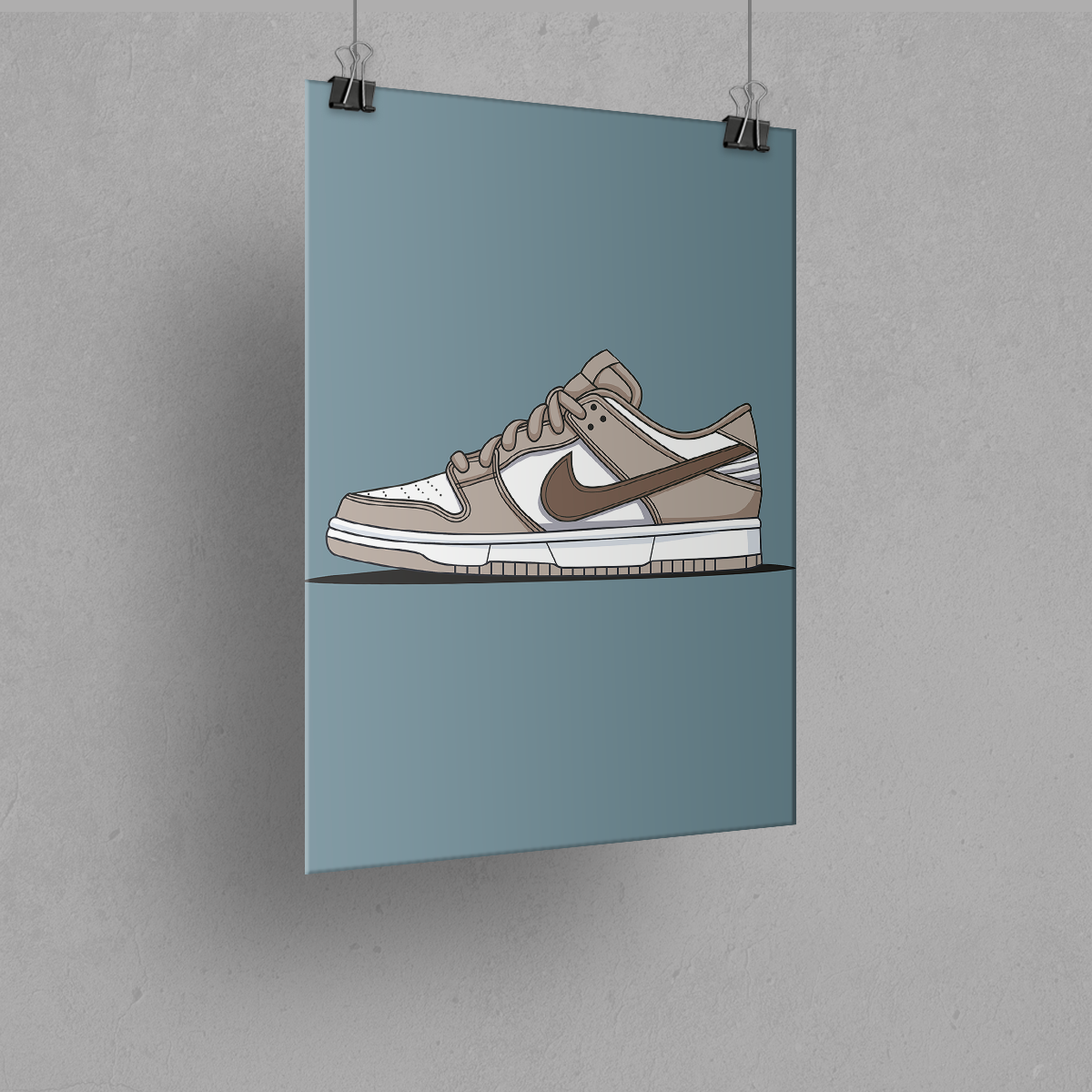Affiche Dunk Low Marron