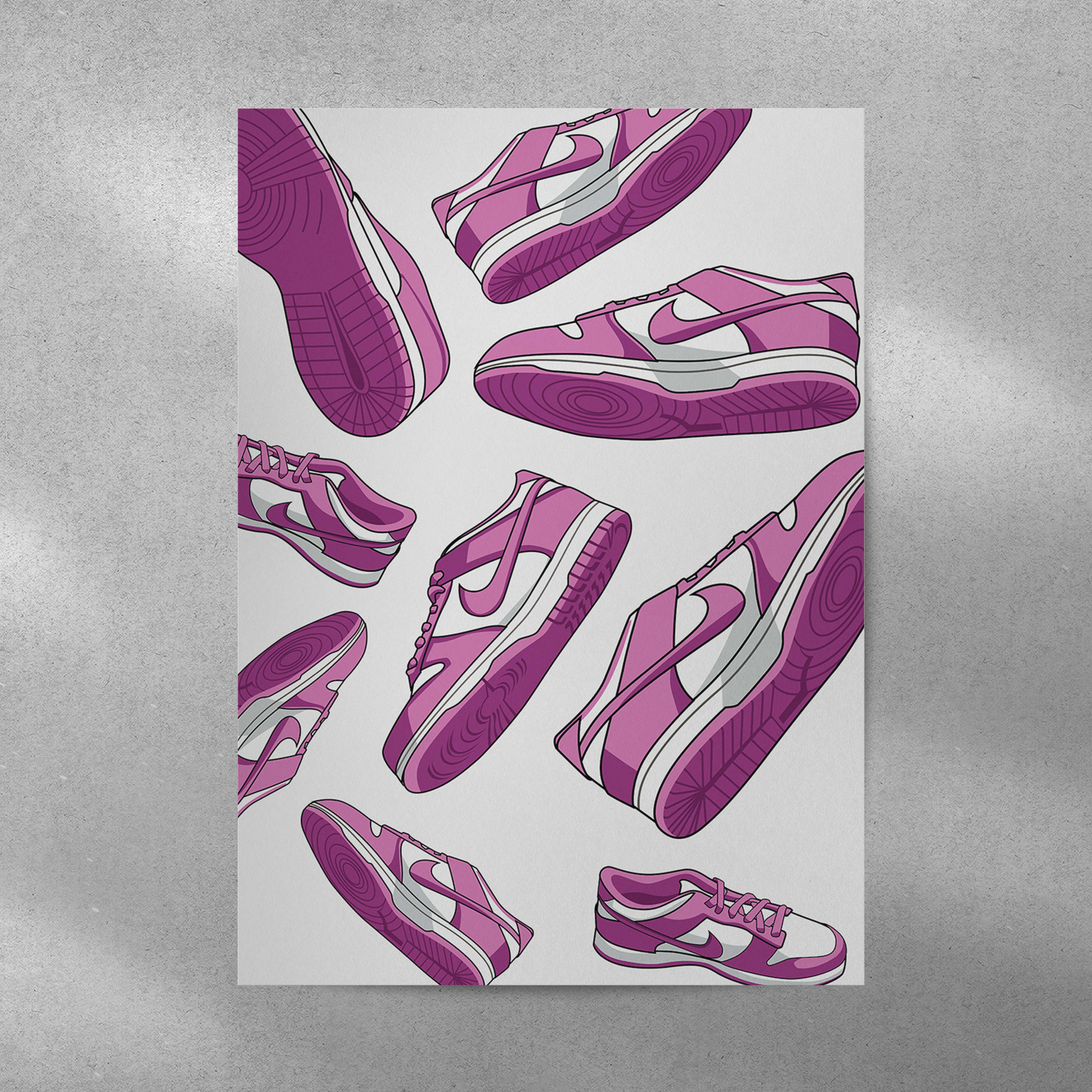 Affiche Dunk Low Rose