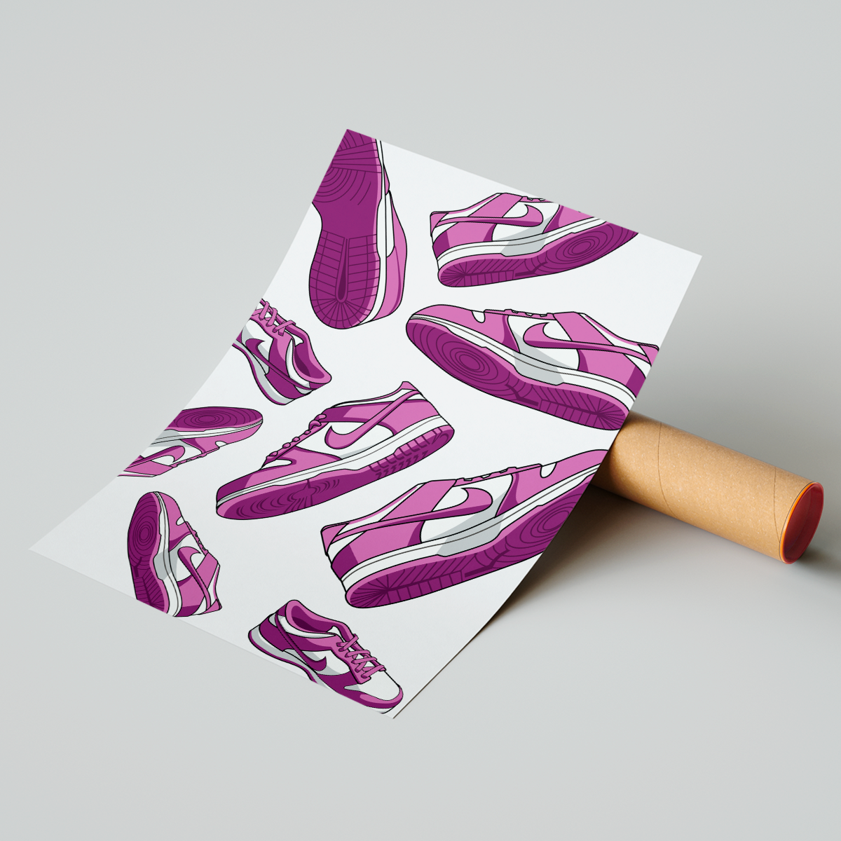 Affiche Dunk Low Rose