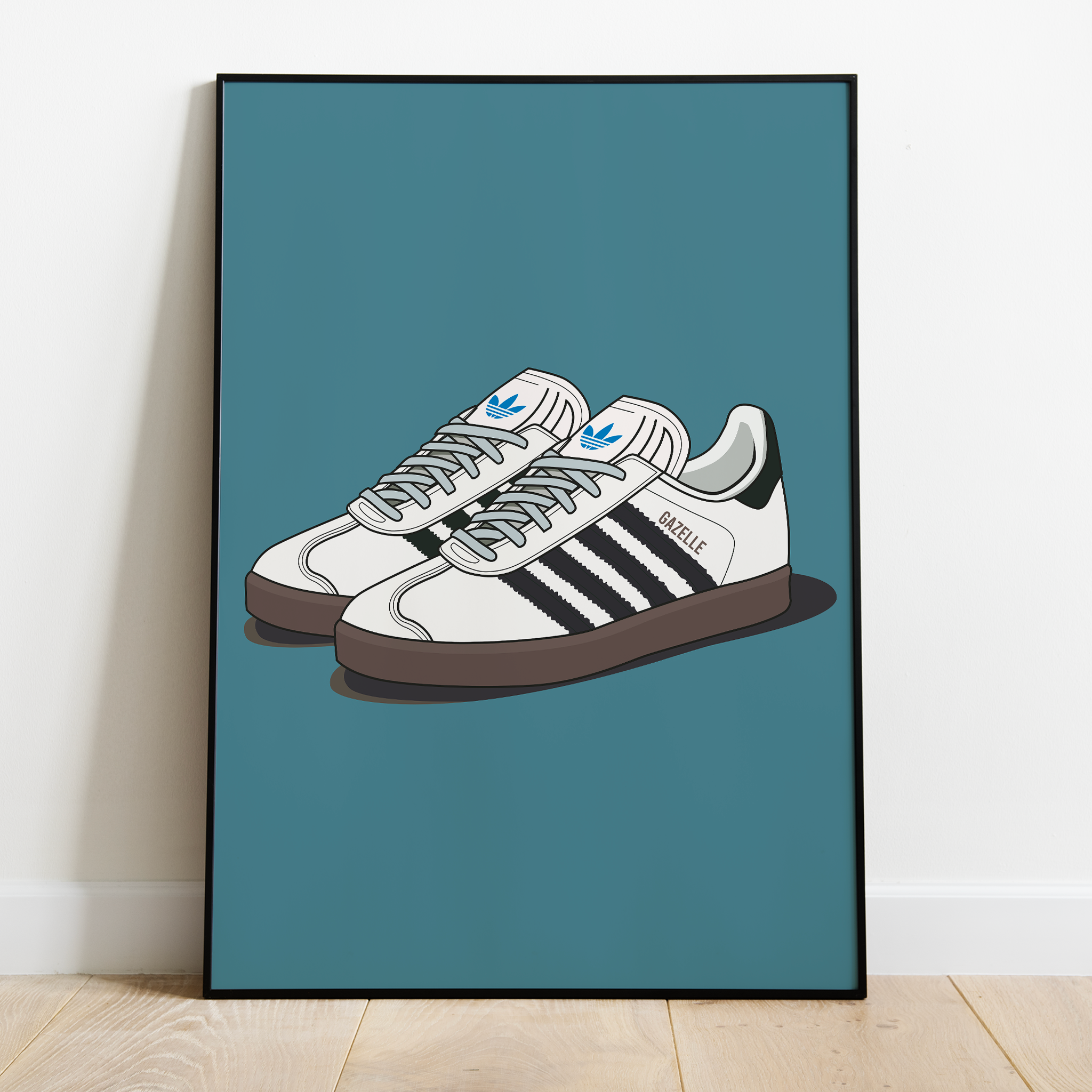 Affiche Gazelle Blanc