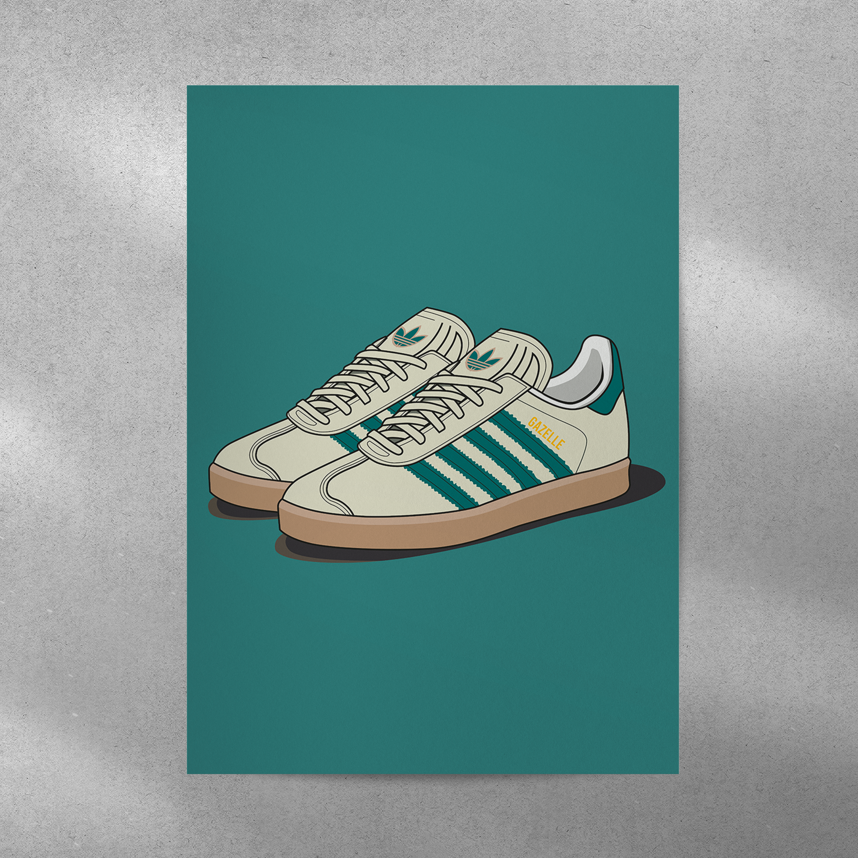 Affiche Gazelle Beige