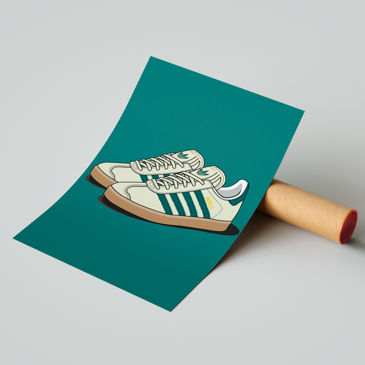 Affiche Gazelle Beige