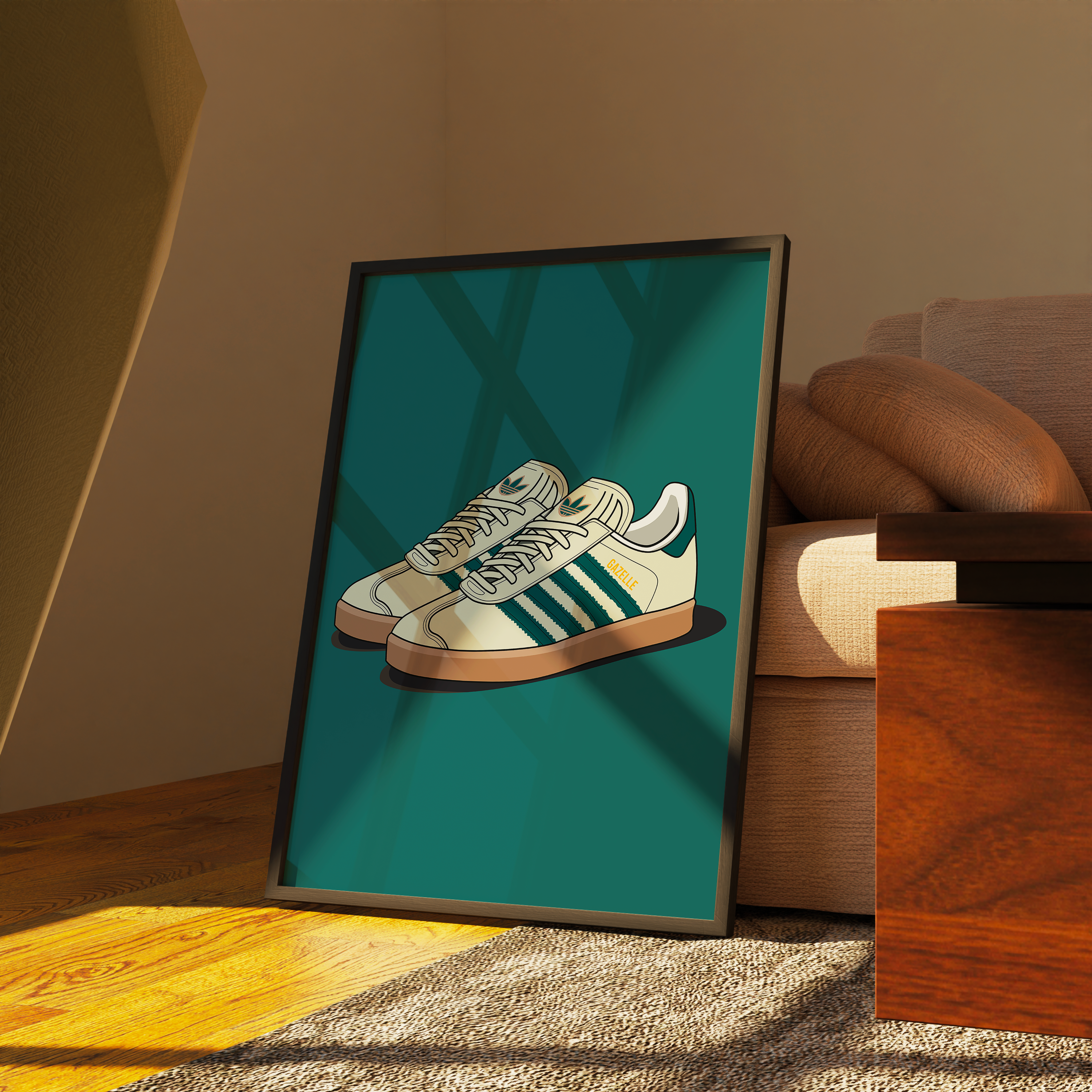 Affiche Gazelle Beige