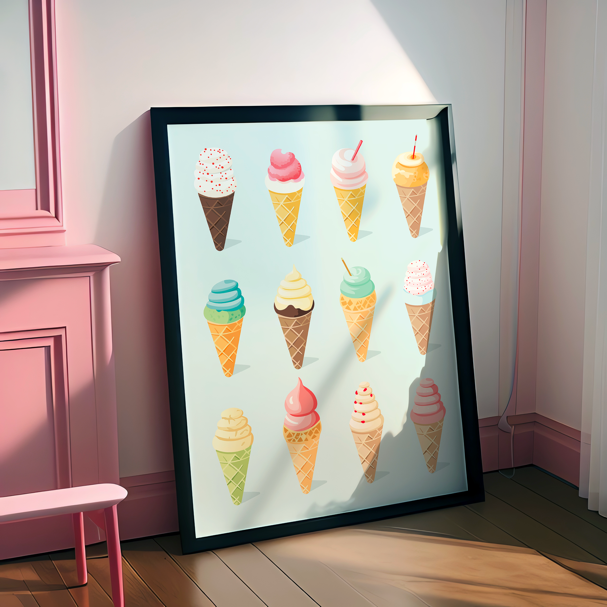 Affiche Mix Glaces