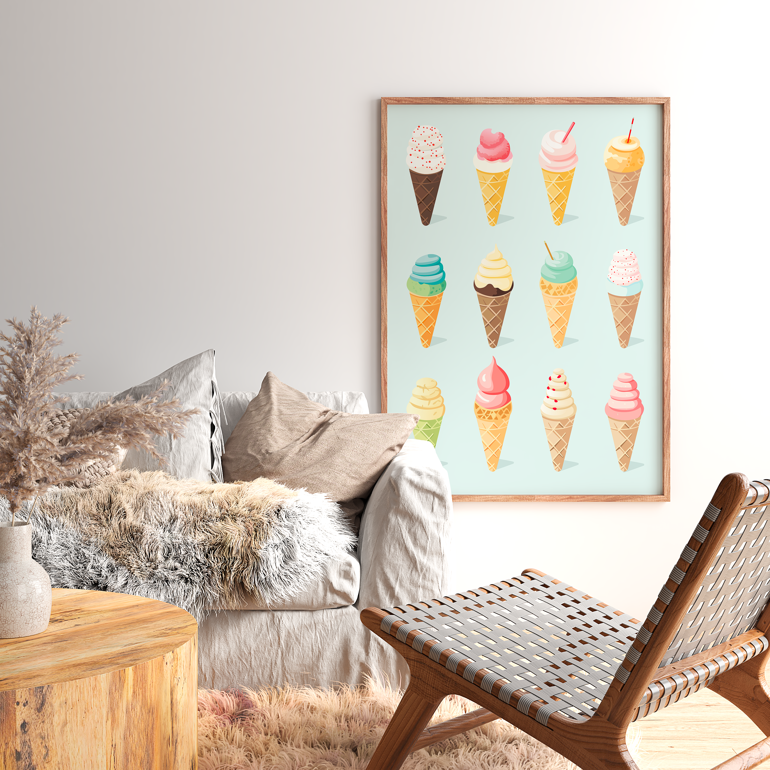 Affiche Mix Glaces