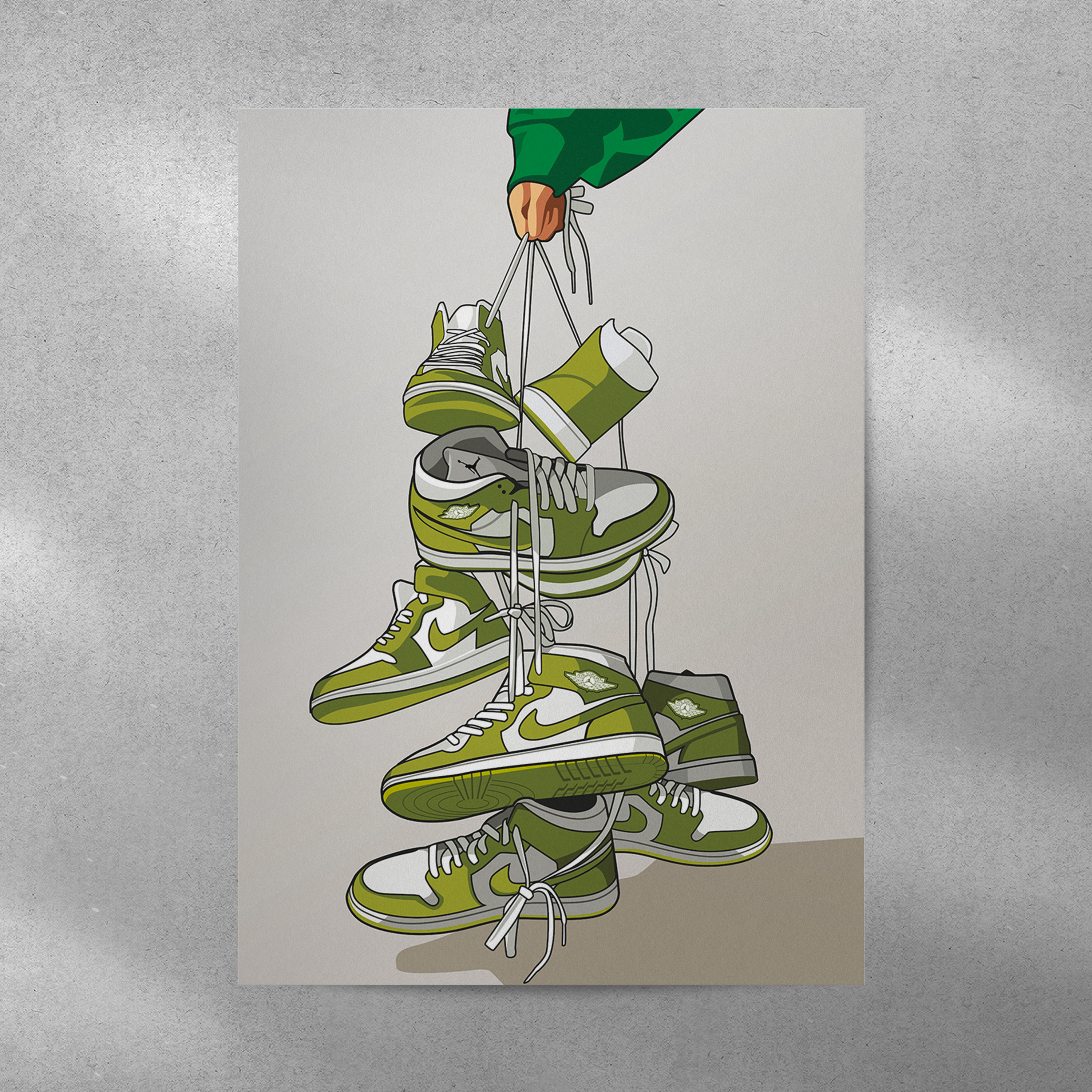 Affiche Jordan 1 Vert