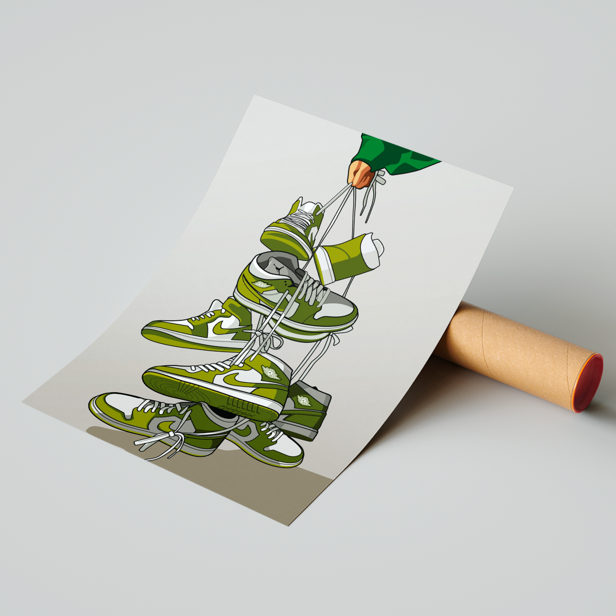 Affiche Jordan 1 Vert