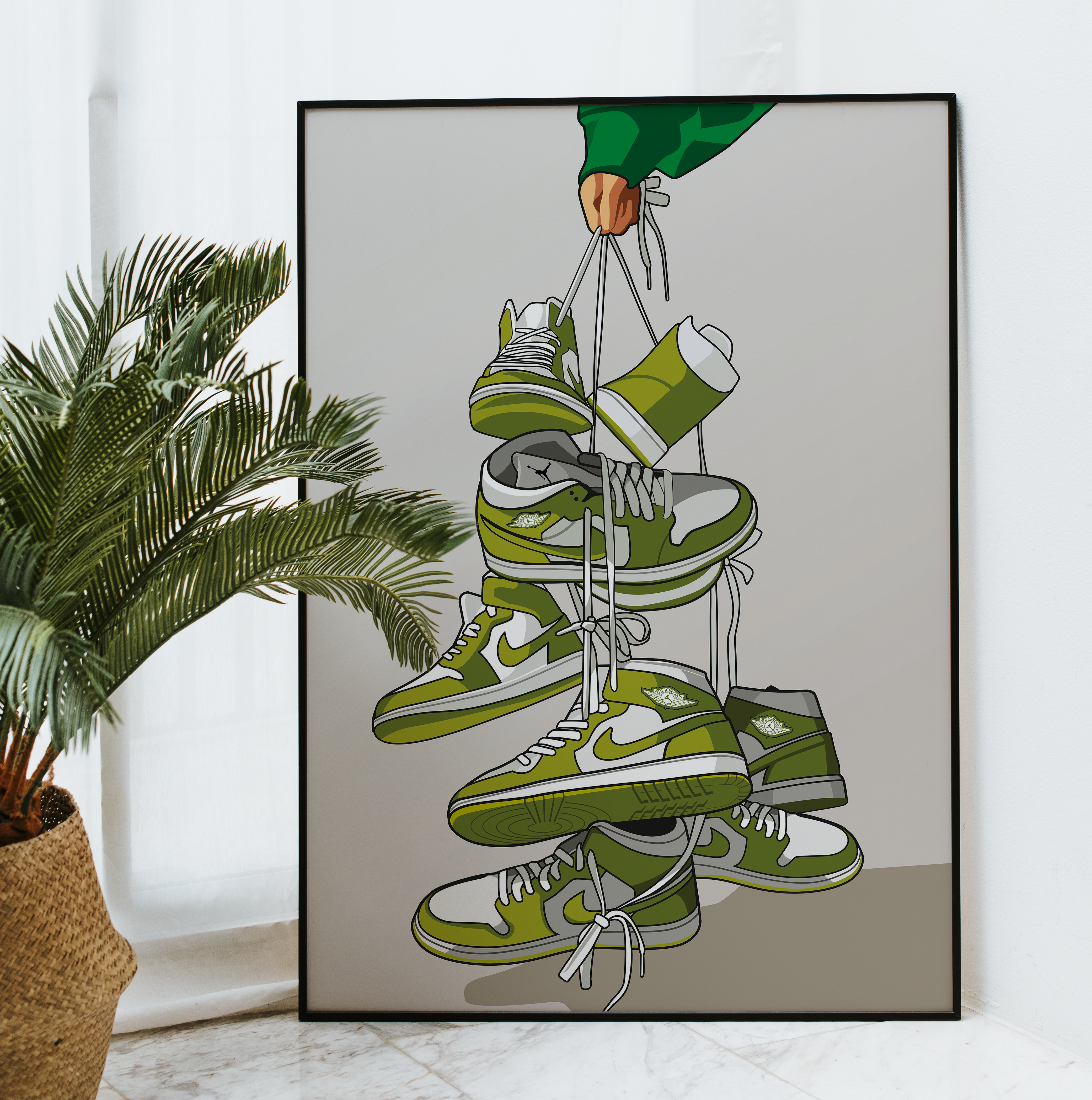 Affiche Jordan 1 Vert