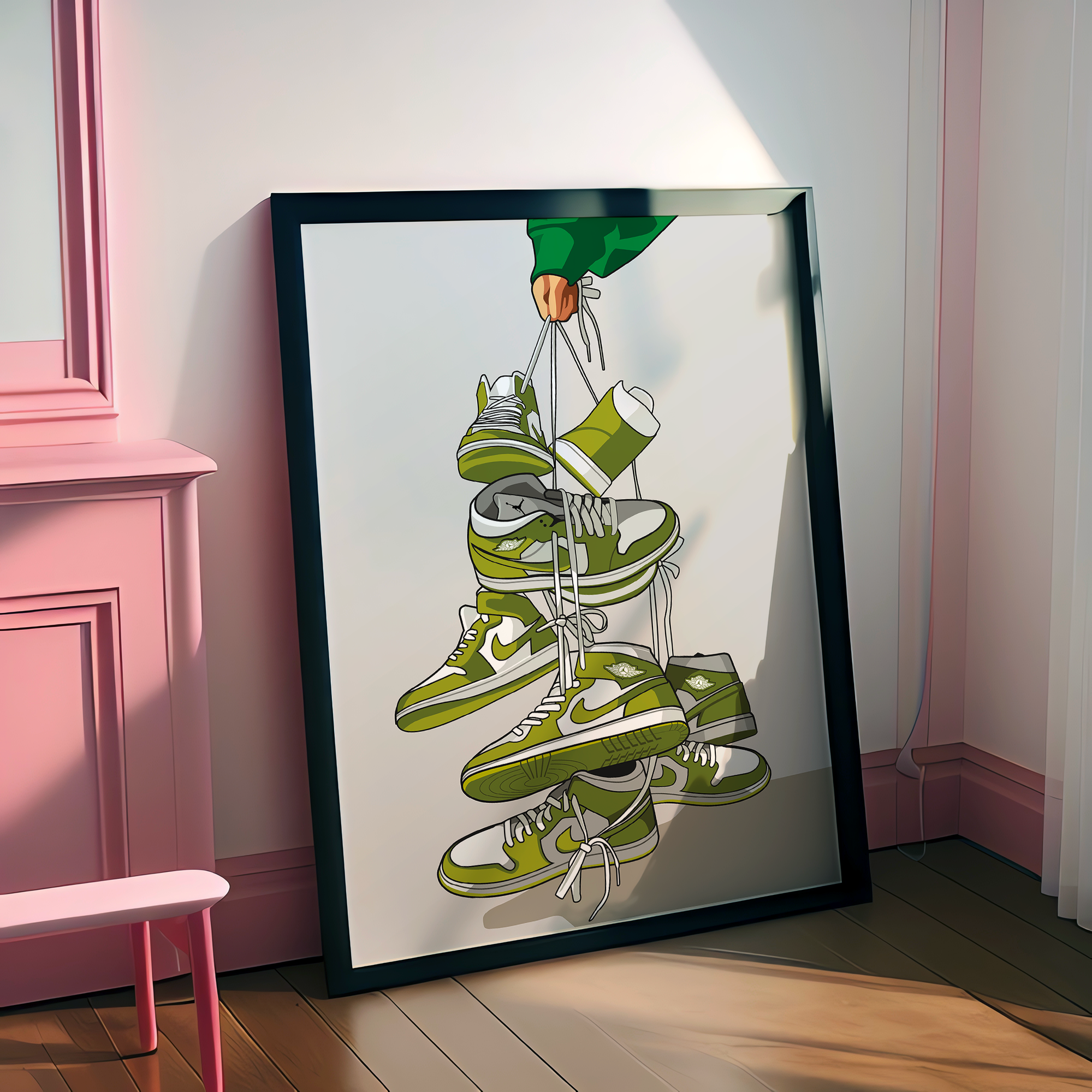 Affiche Jordan 1 Vert