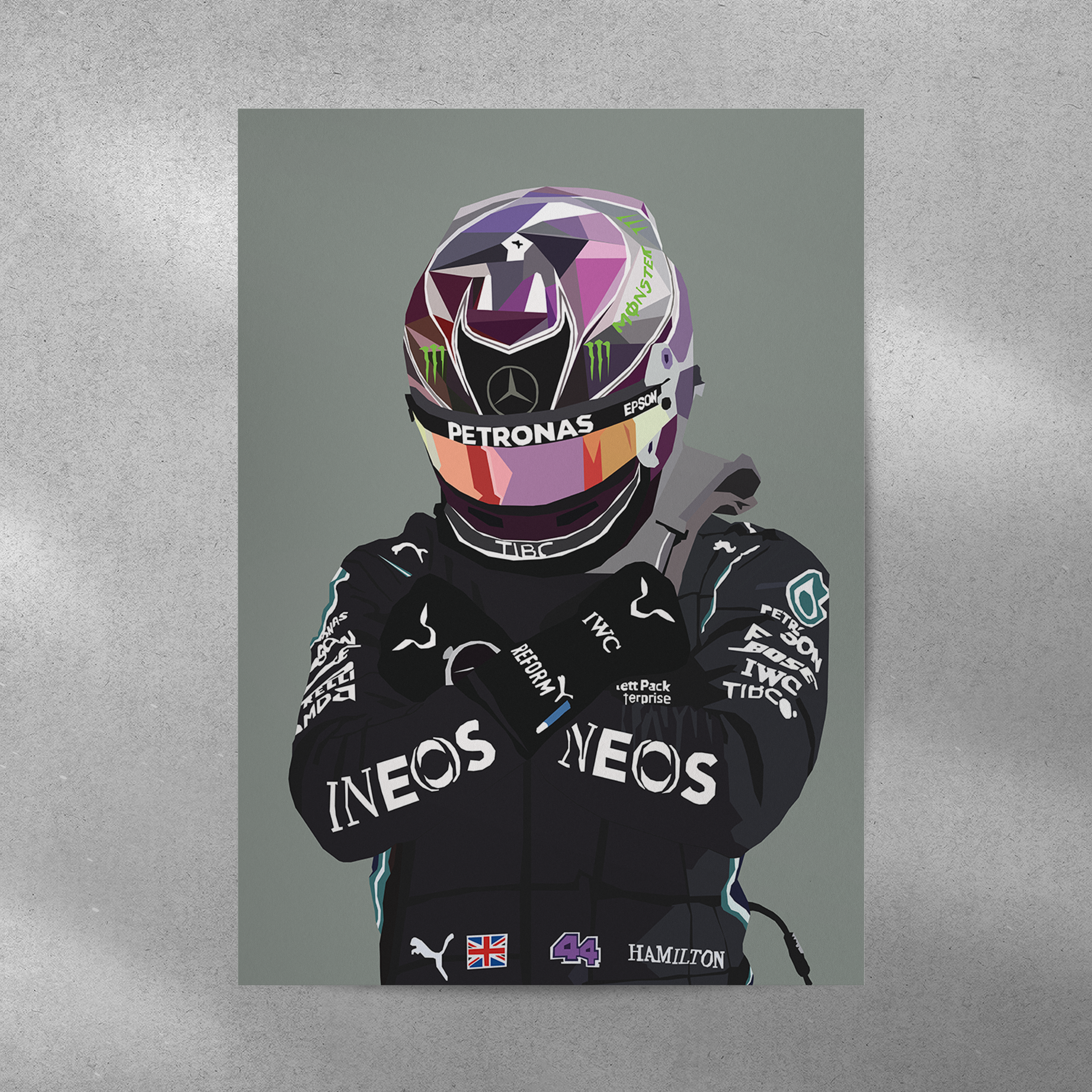 Affiche Lewis Hamilton