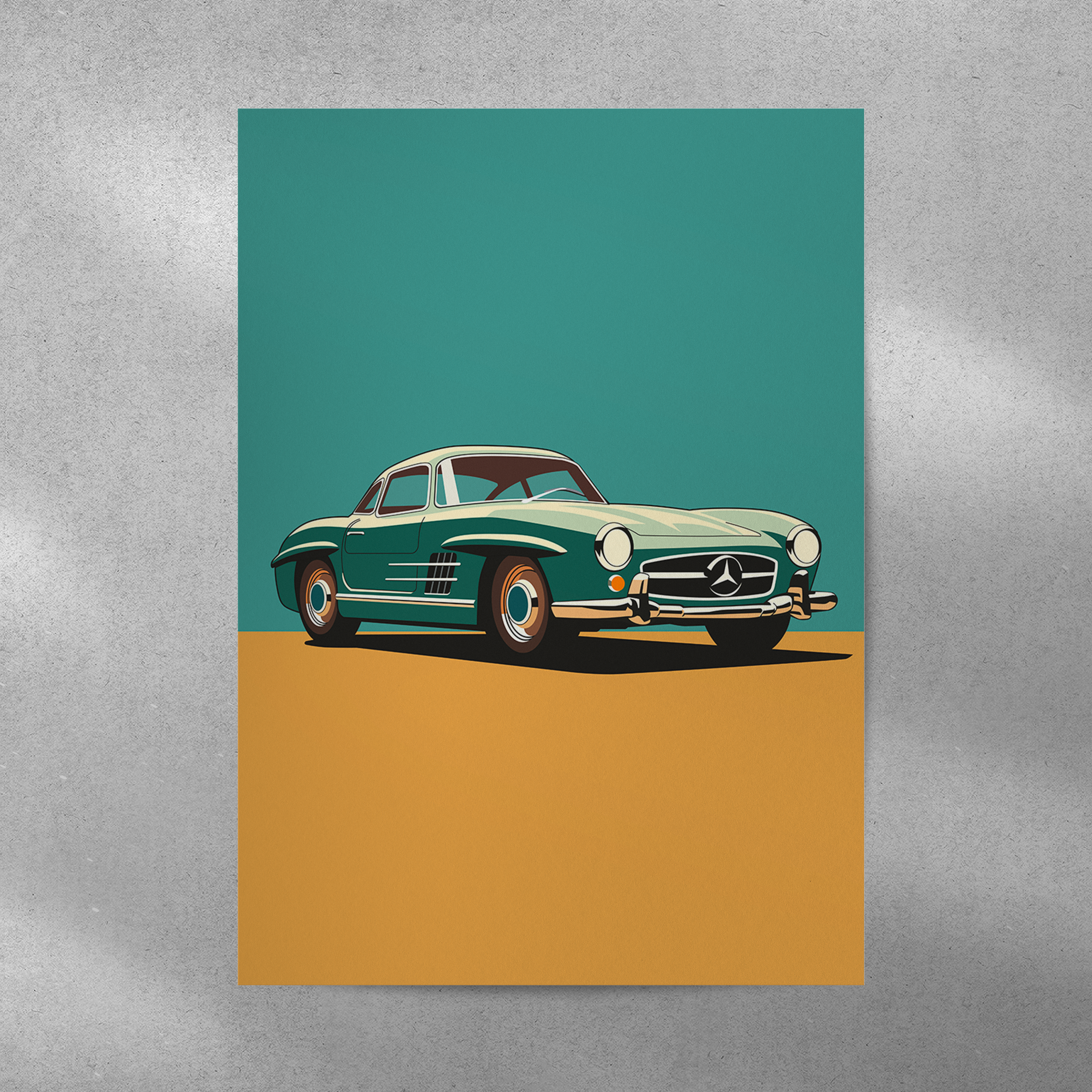 Affiche Mercedes 300 SLR