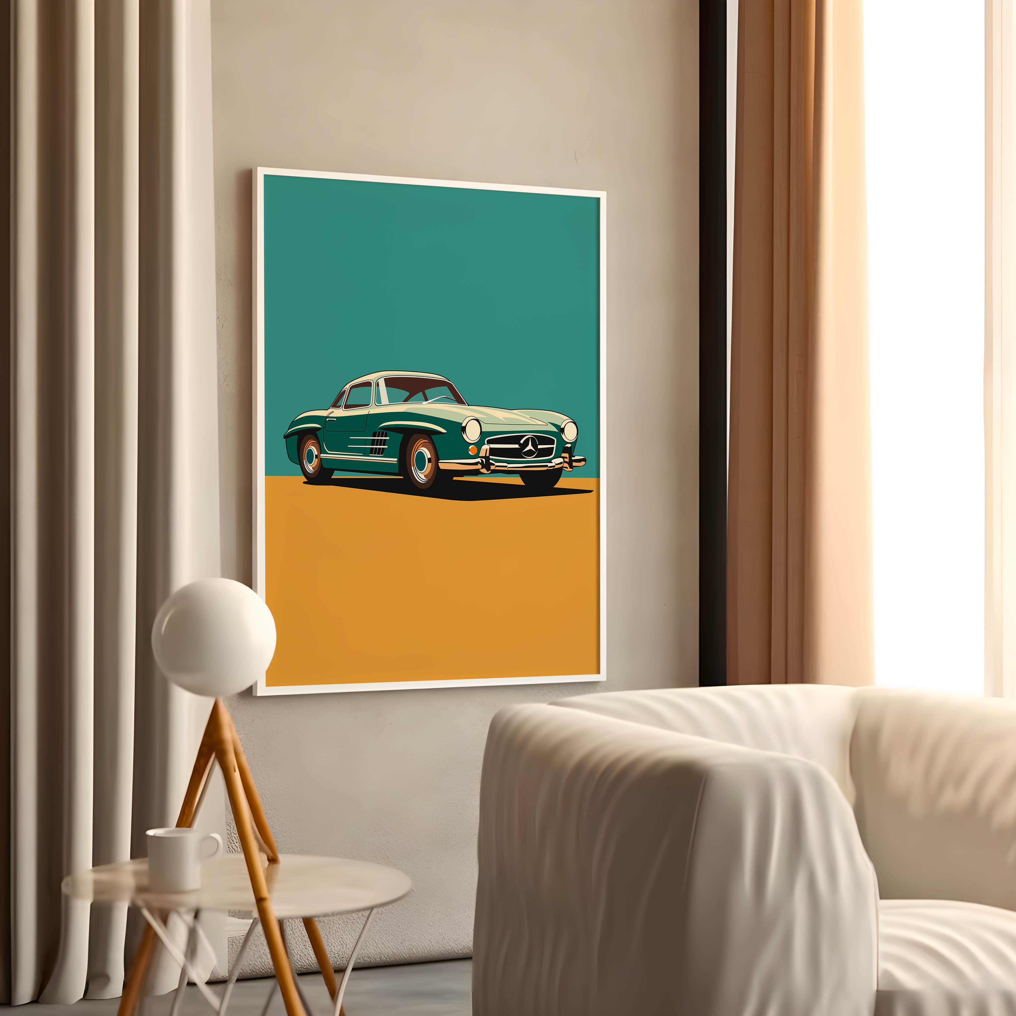 Affiche Mercedes 300 SLR