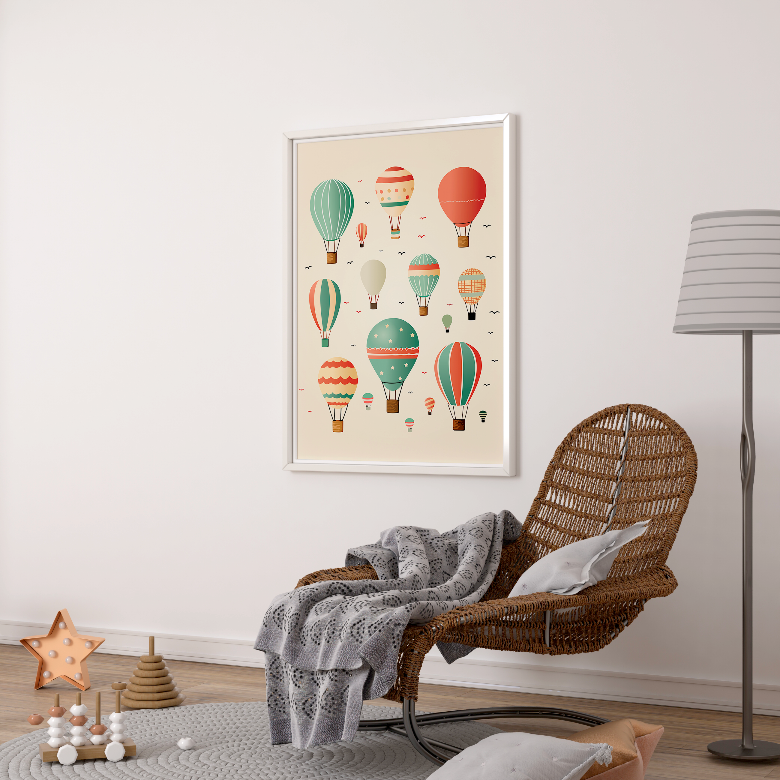 Affiche Montgolfières