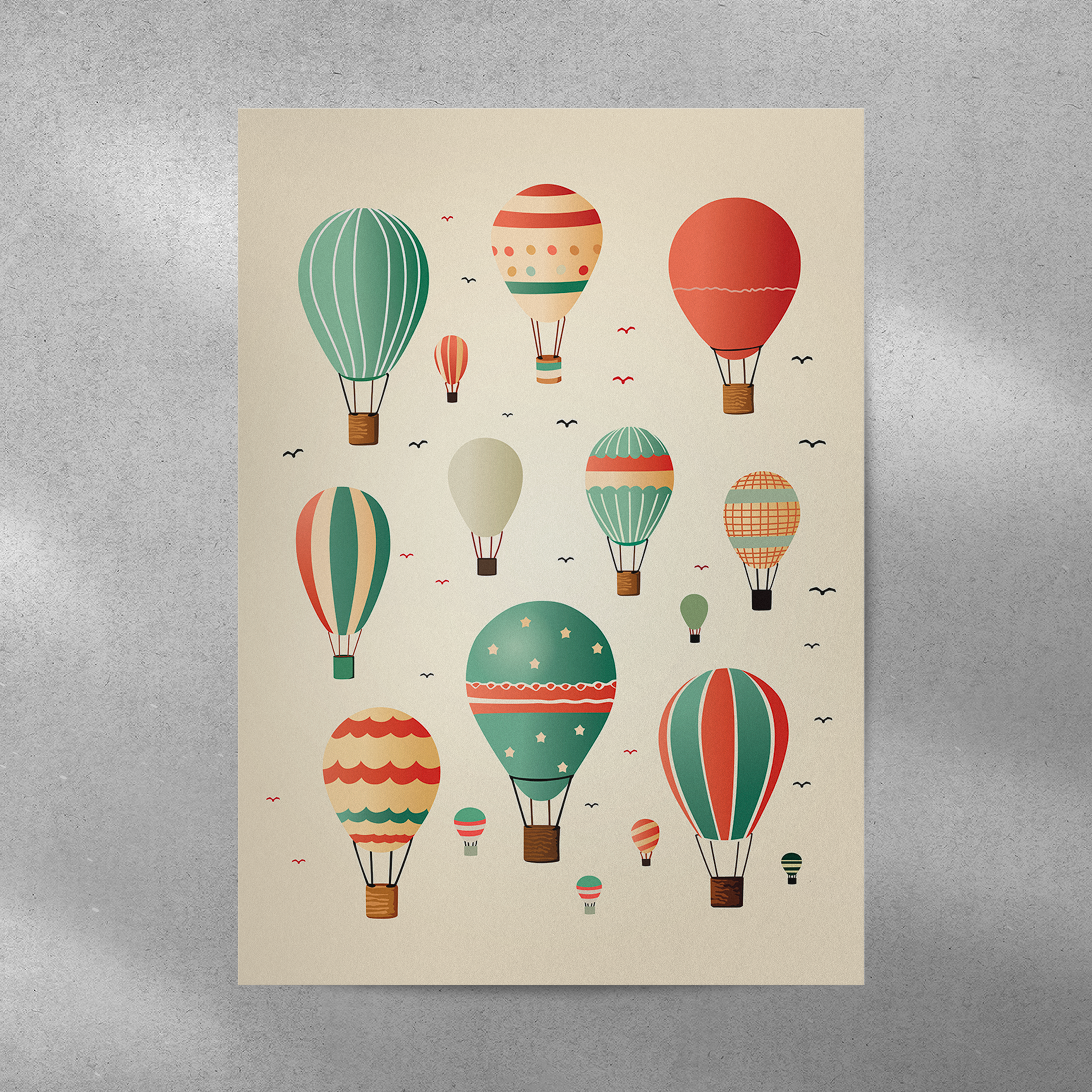 Affiche Montgolfières