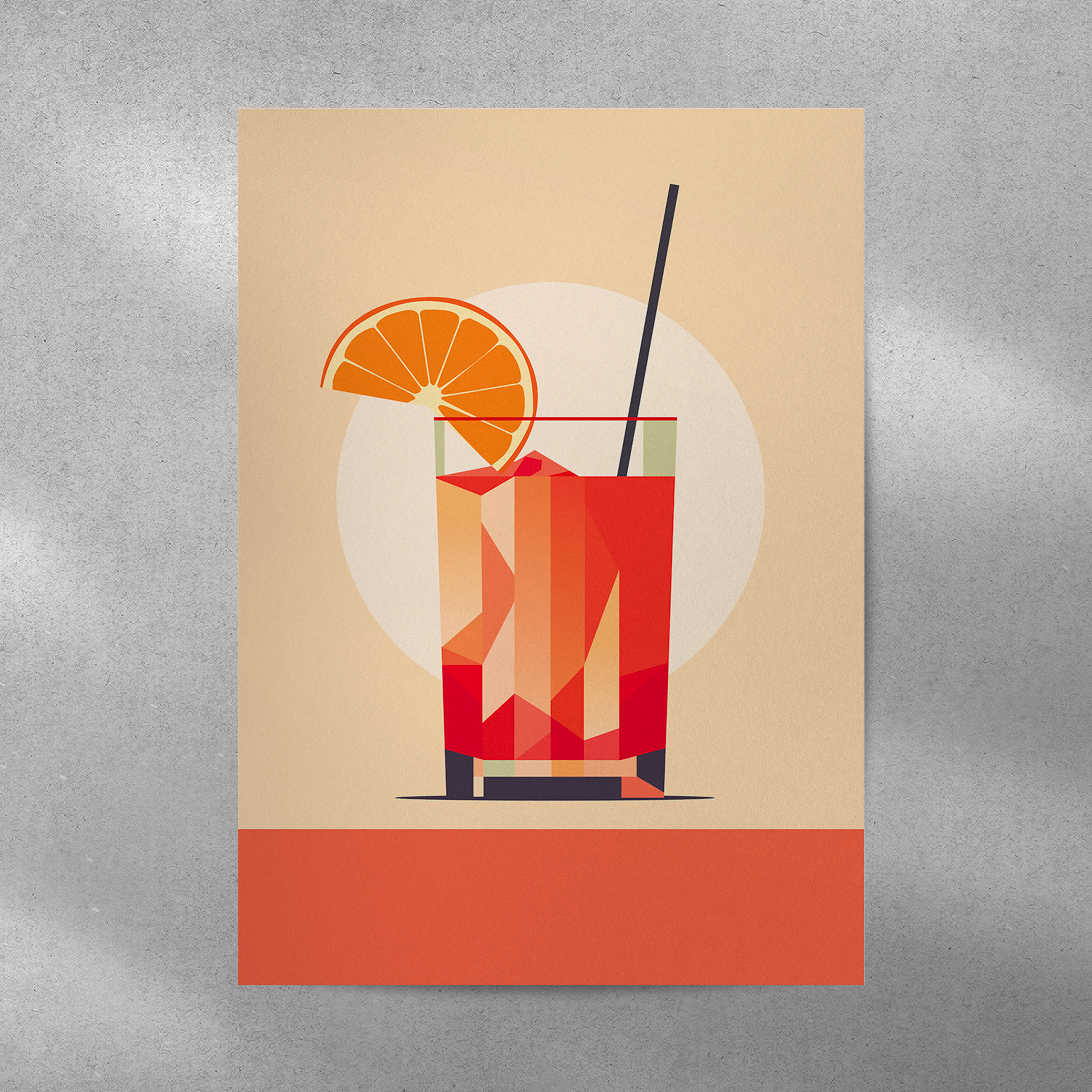 Affiche Mojito Orange
