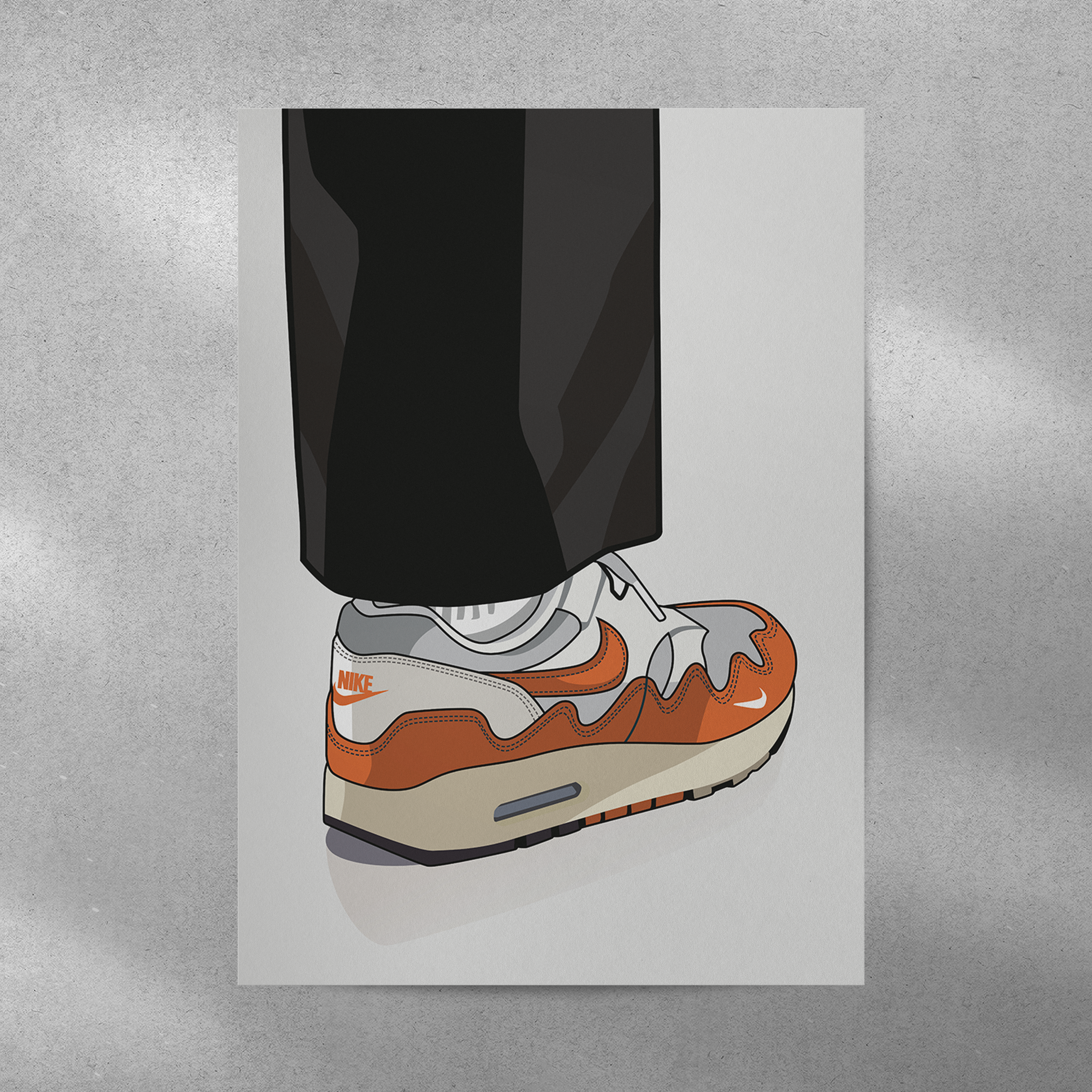 Affiche Airmax Nike x Patta Orange