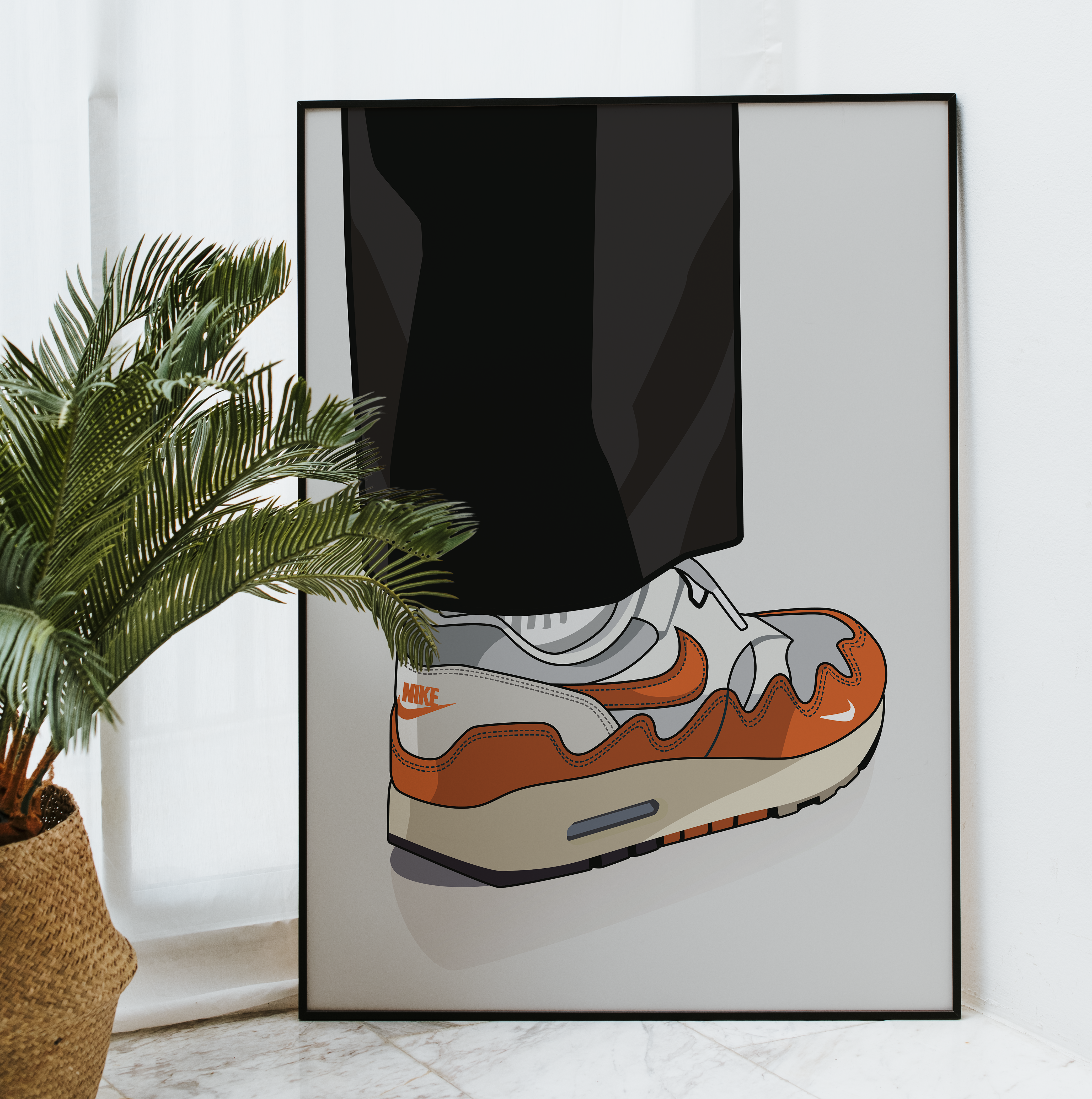 Affiche Airmax Nike x Patta Orange