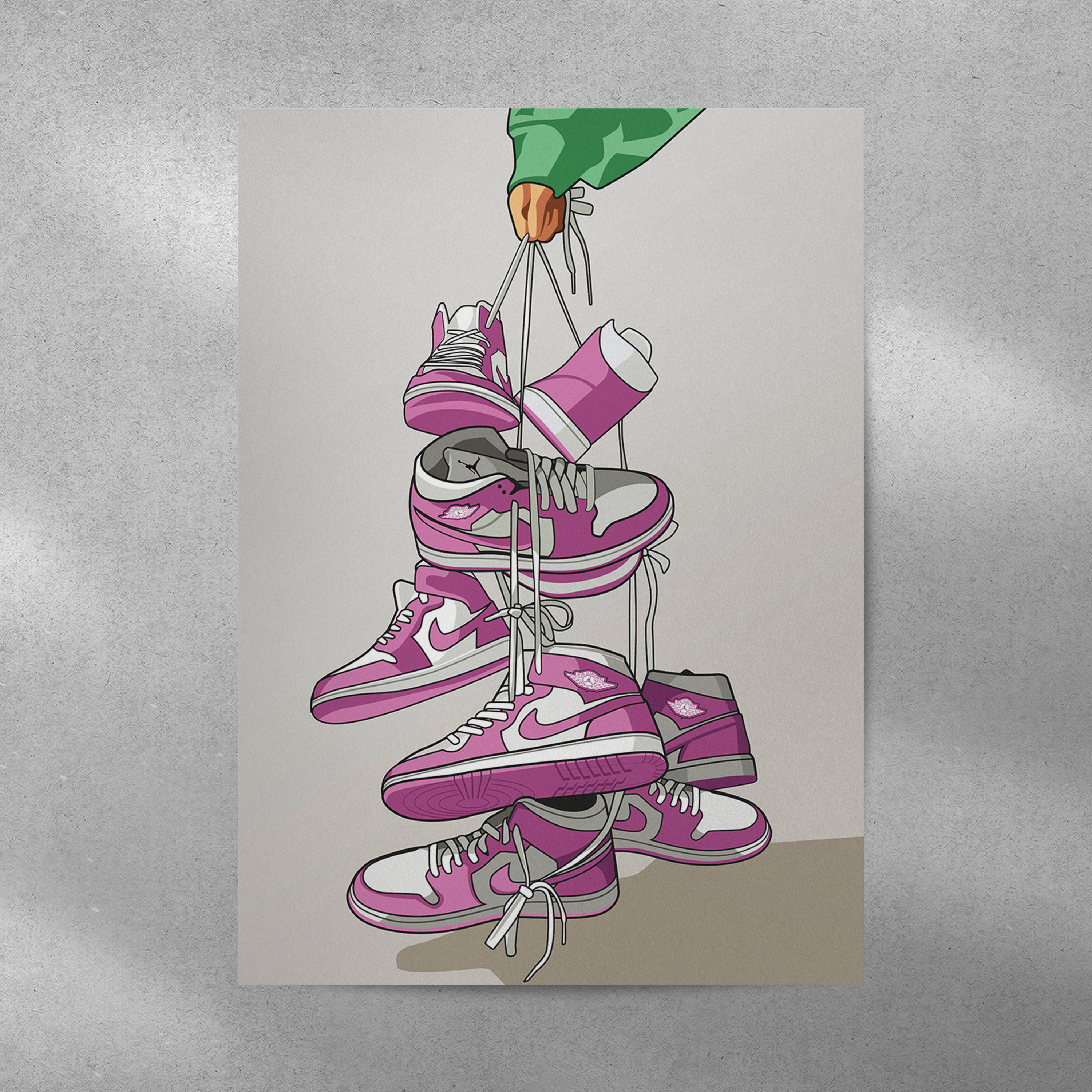 Affiche Jordan 1 Rose