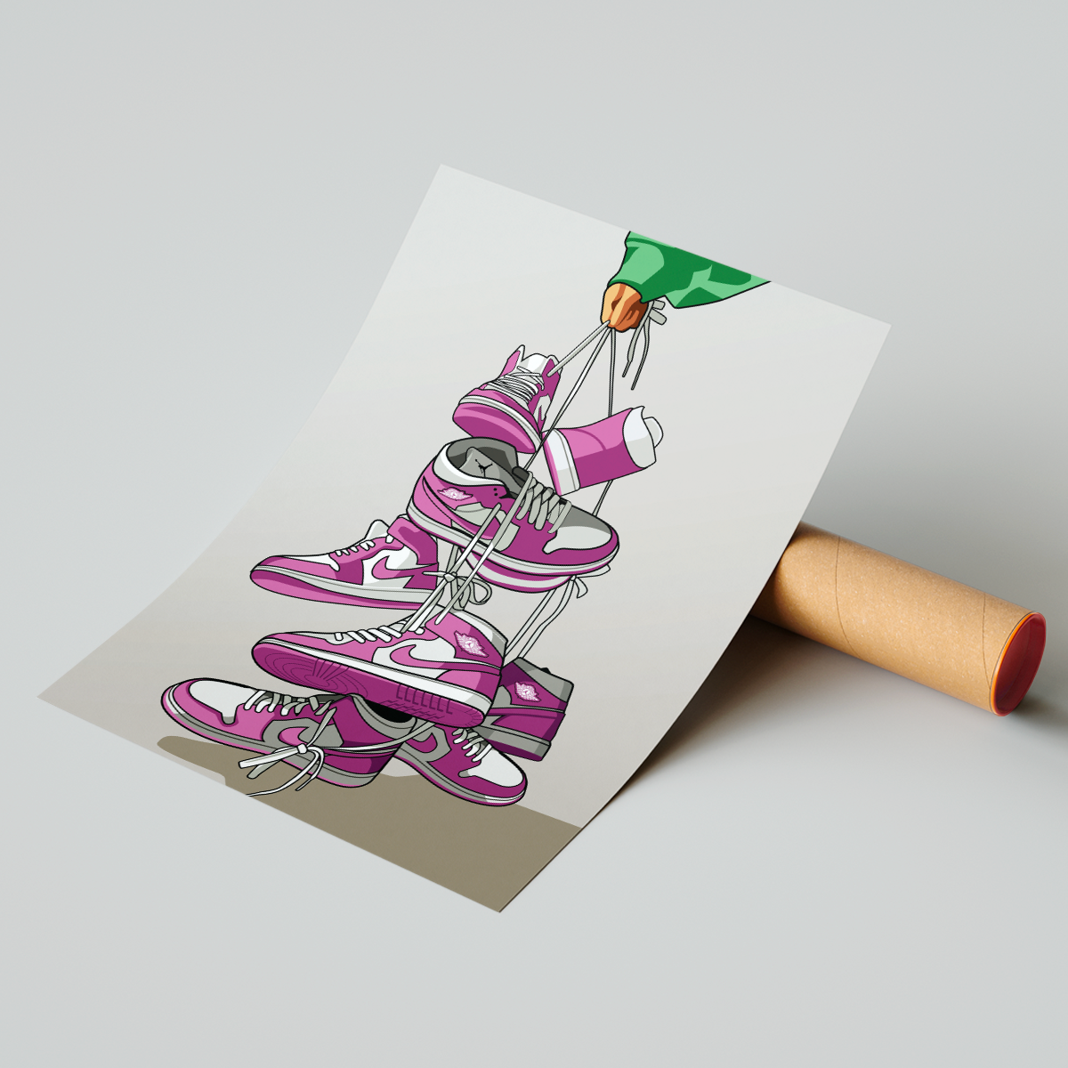 Affiche Jordan 1 Rose