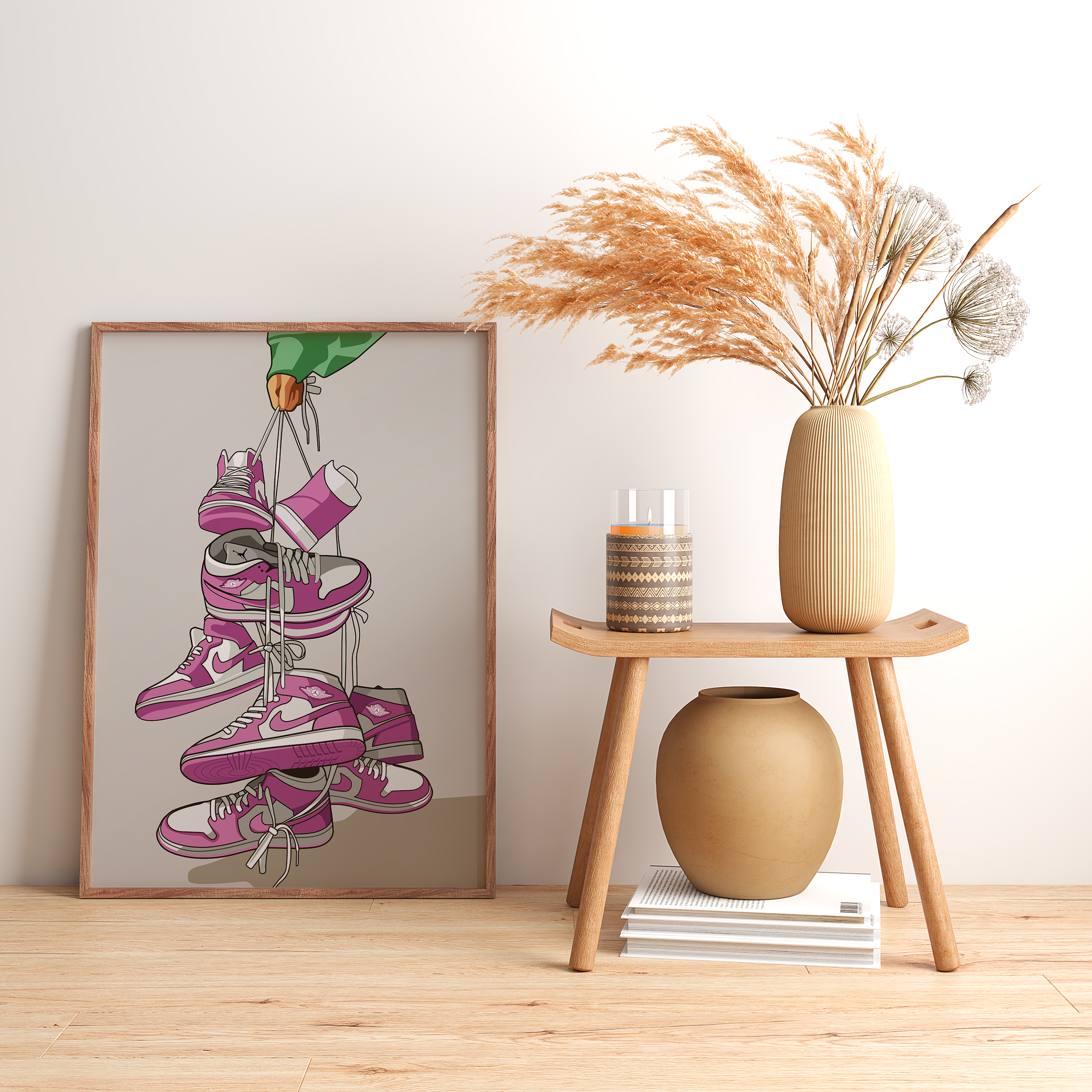 Affiche Jordan 1 Rose