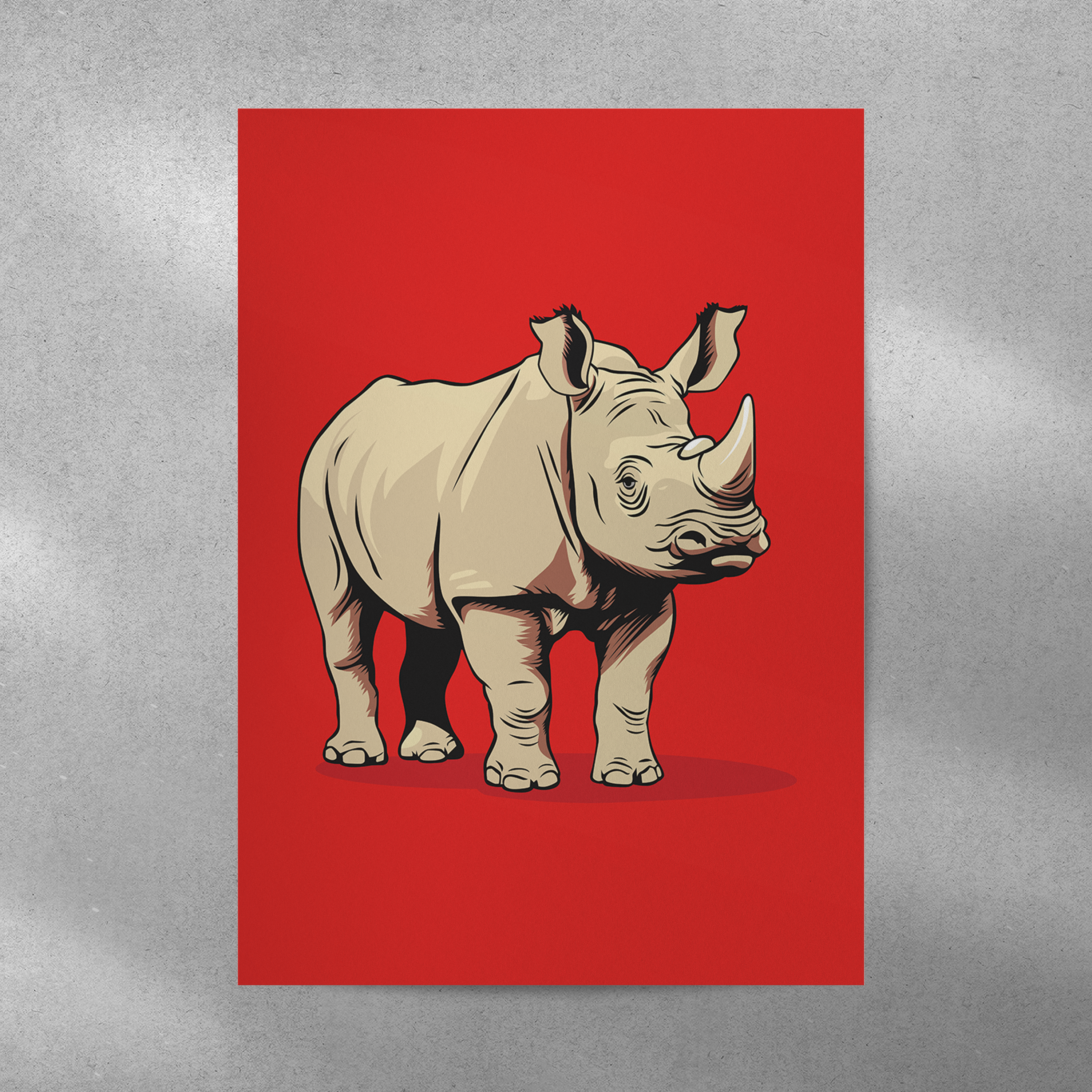 Affiche Rhinocéros