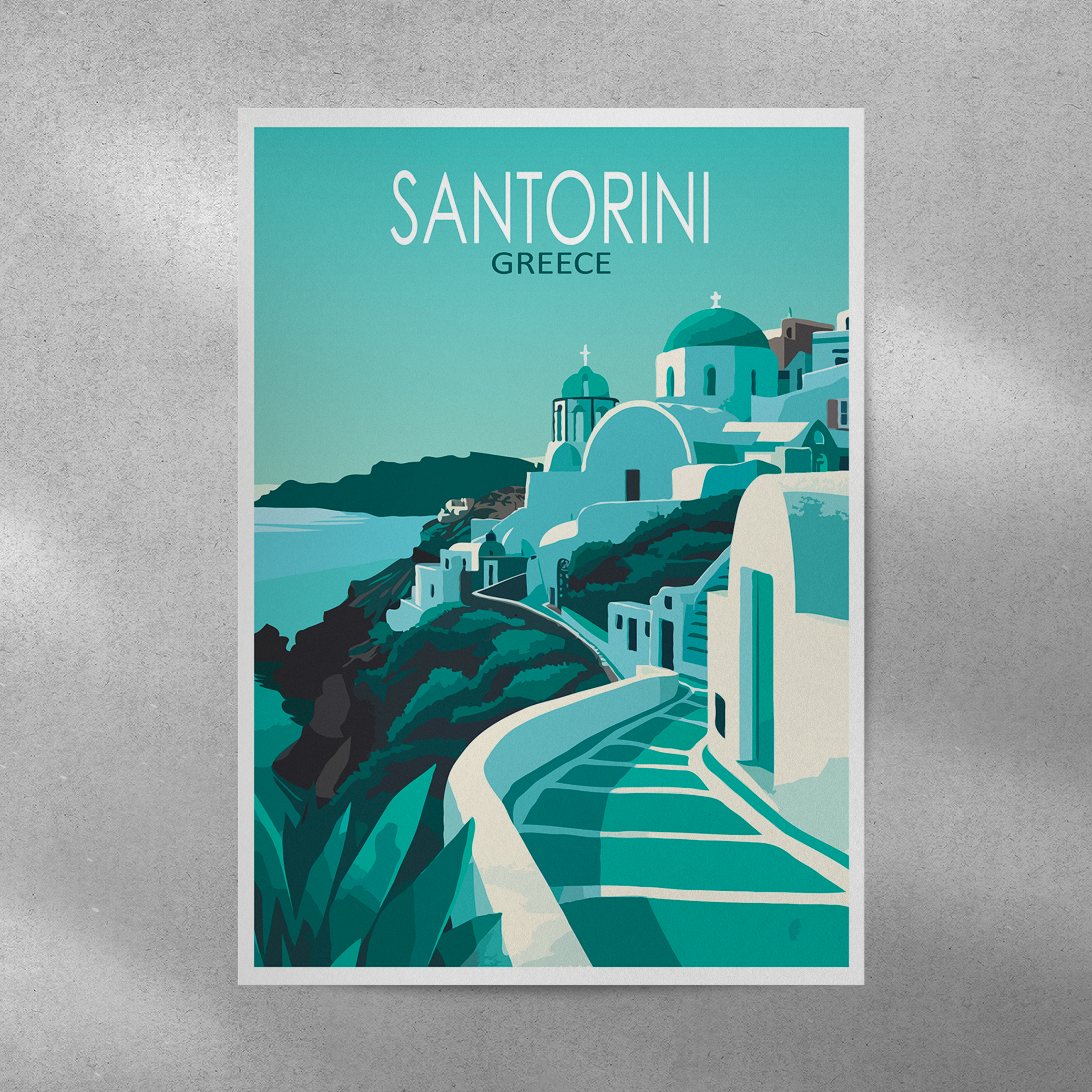 Affiche Santorini