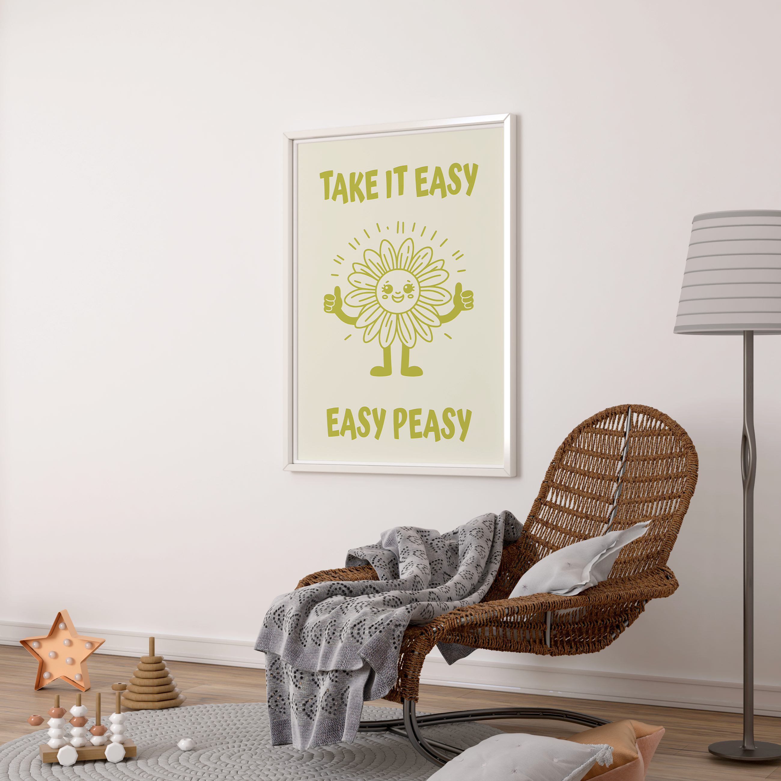 Affiche Take It Easy Easy Peasy