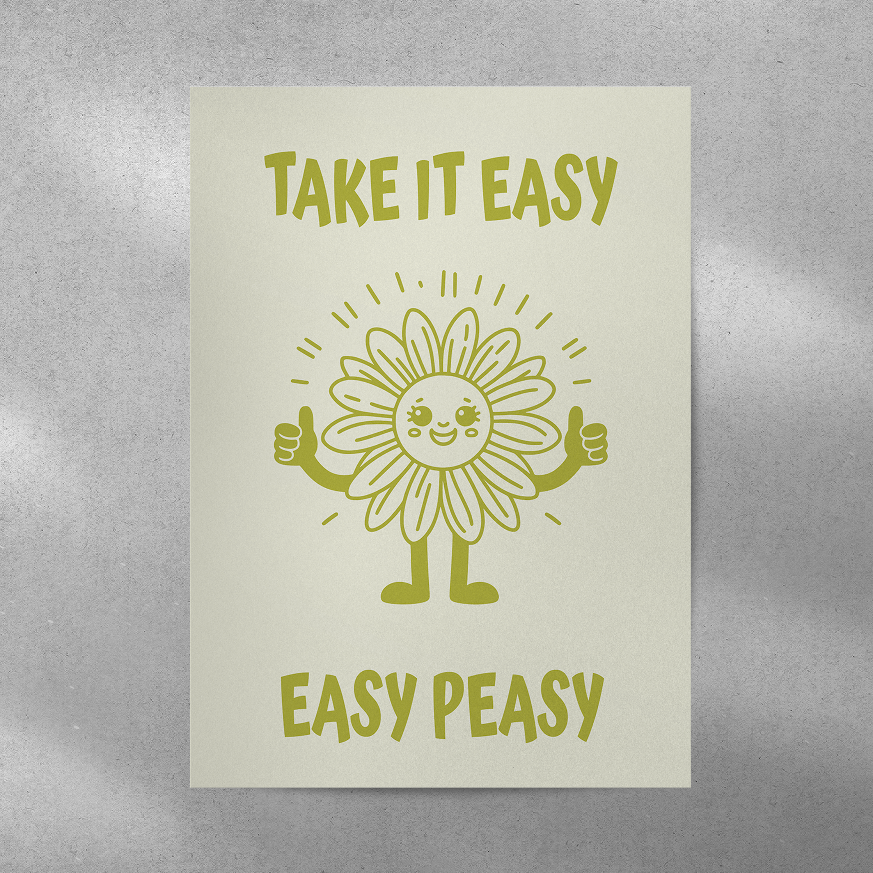 Affiche Take It Easy Easy Peasy