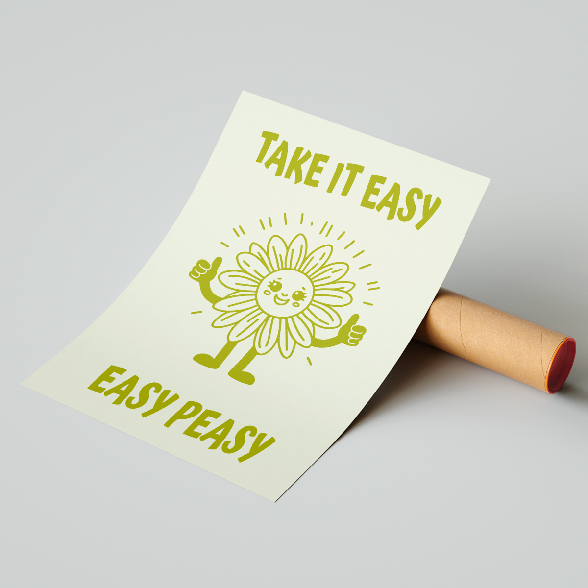 Affiche Take It Easy Easy Peasy