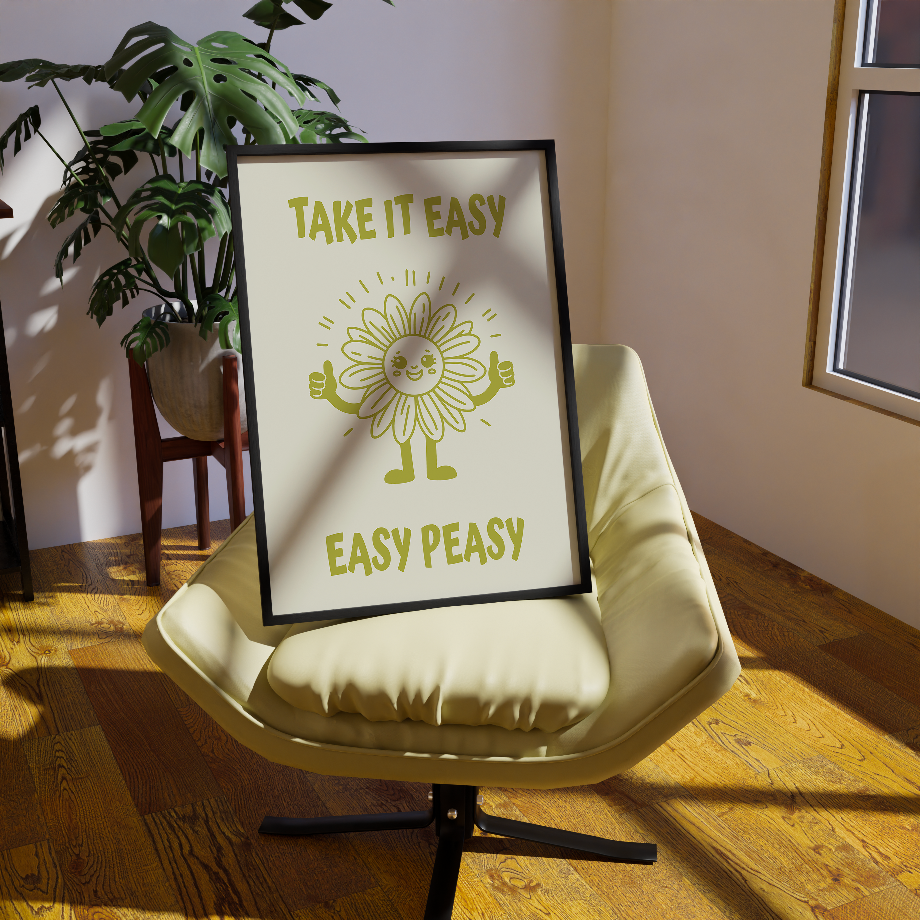 Affiche Take It Easy Easy Peasy