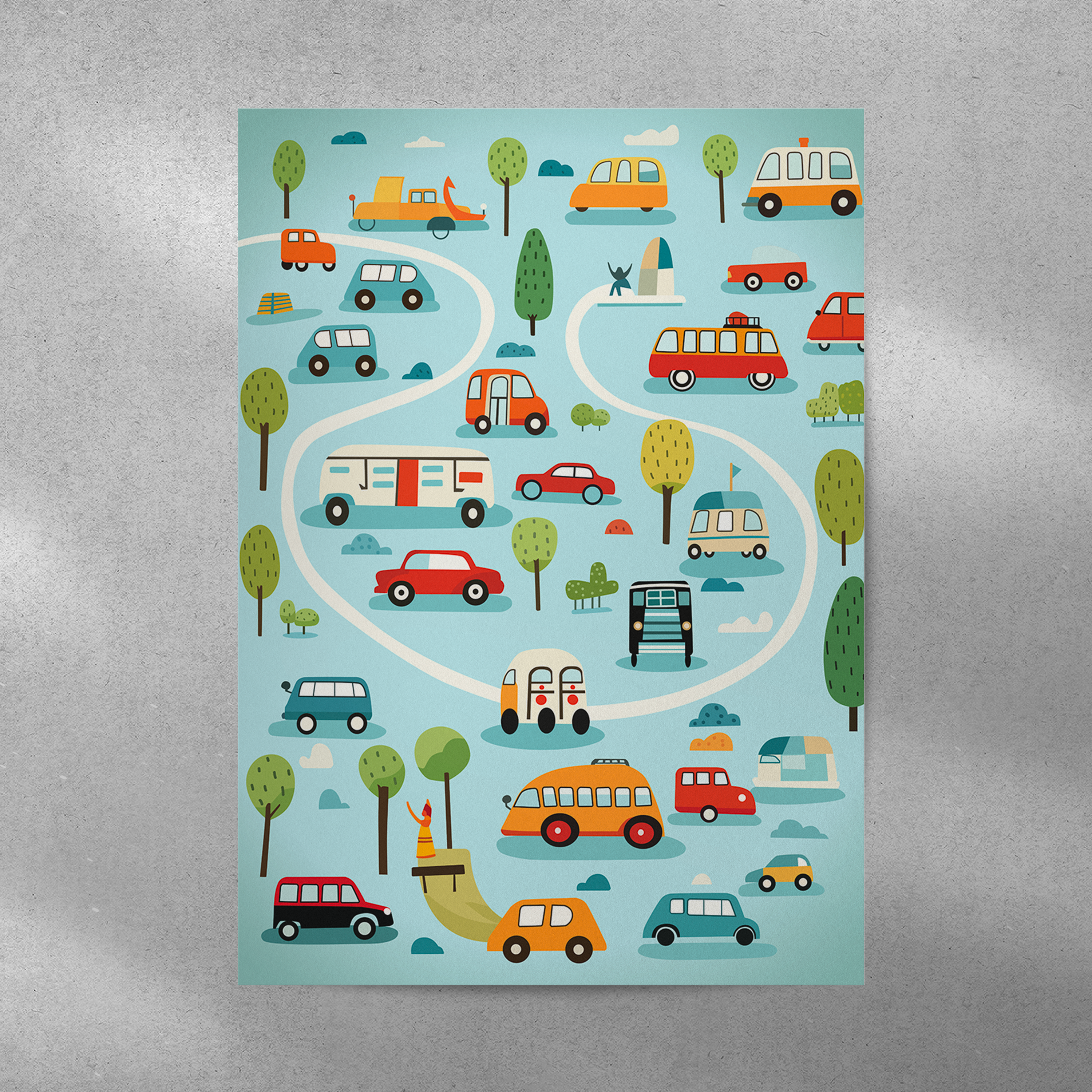 Affiche Mix Voitures