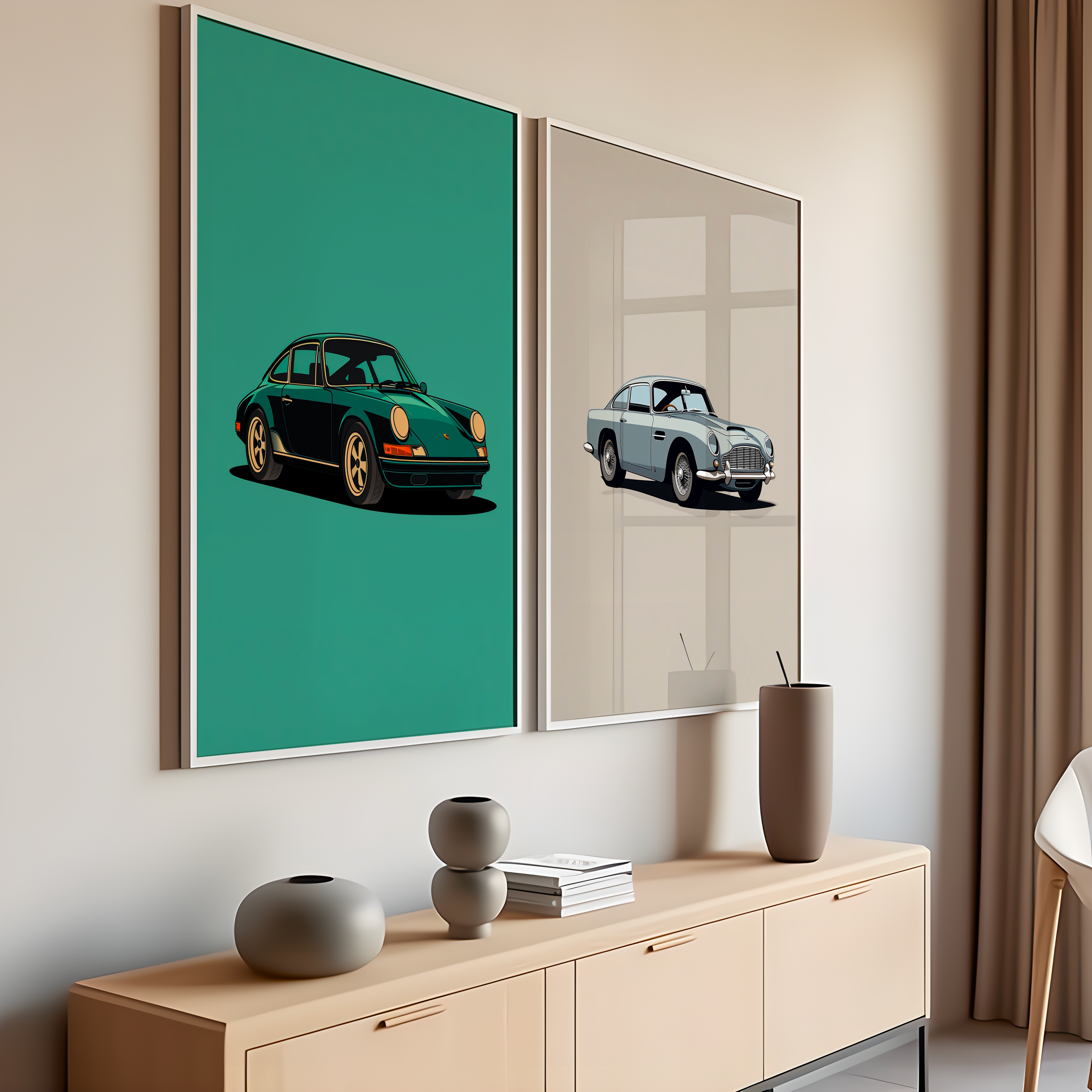 Collection d'affiches de voitures